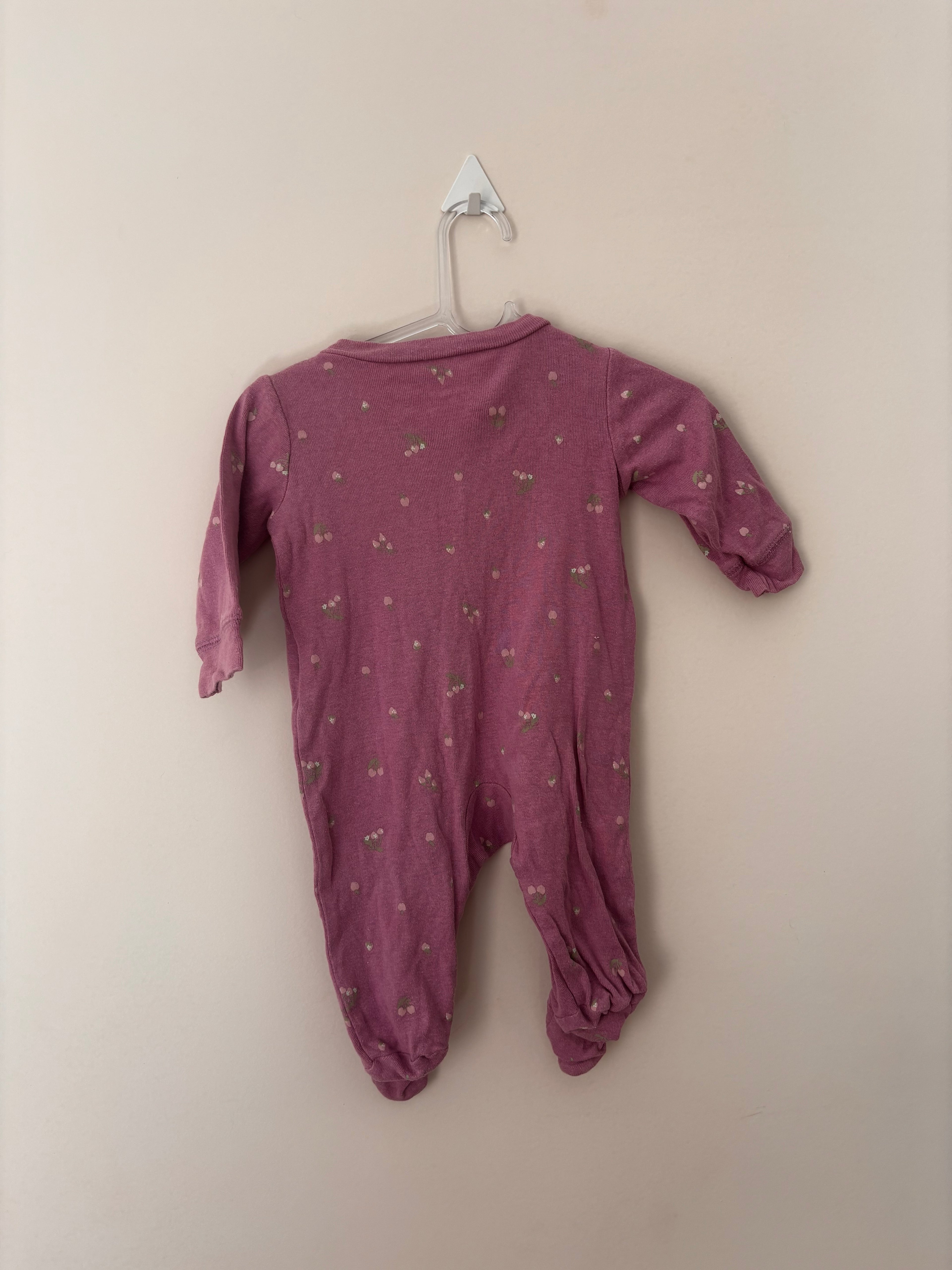 Macacão pijama Carter's poá rosê - detalhe