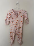 Macacão pijama Carter's rosa estampado - frente