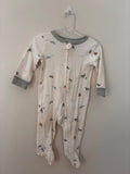 Macacão pijama cachorrinhos off-white - frente