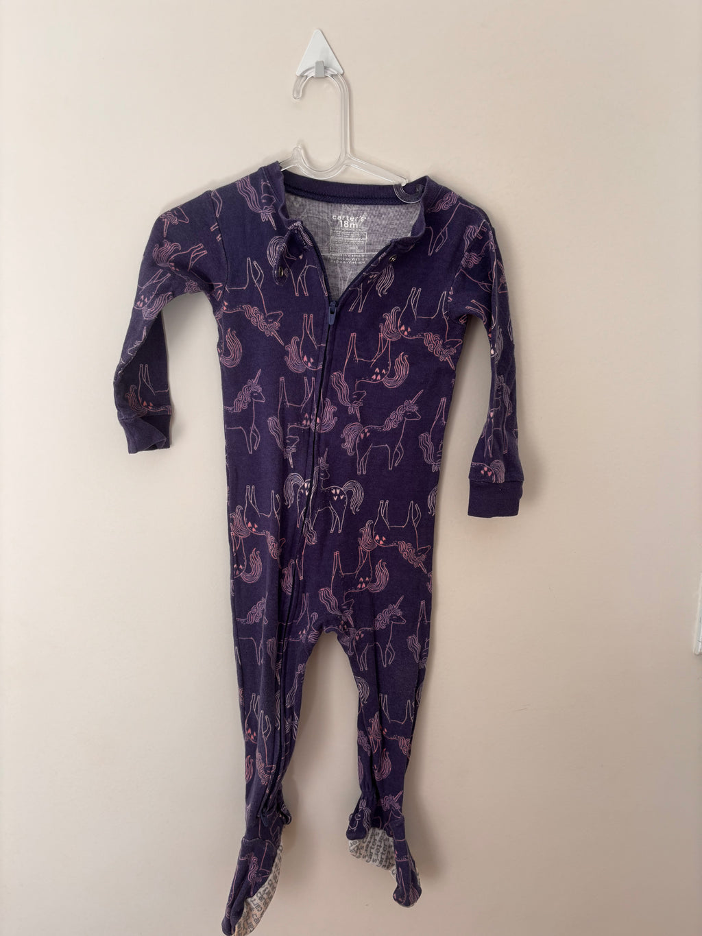 Macacão Pijama Unicórnios – Roxo (Bebê)