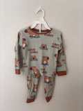 Conjunto Pijama de Frio Capivaras – Verde-água (Bebê)