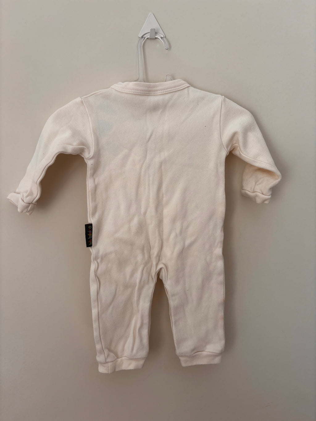 Macacão Pijama Liso – Off-White (Bebê)