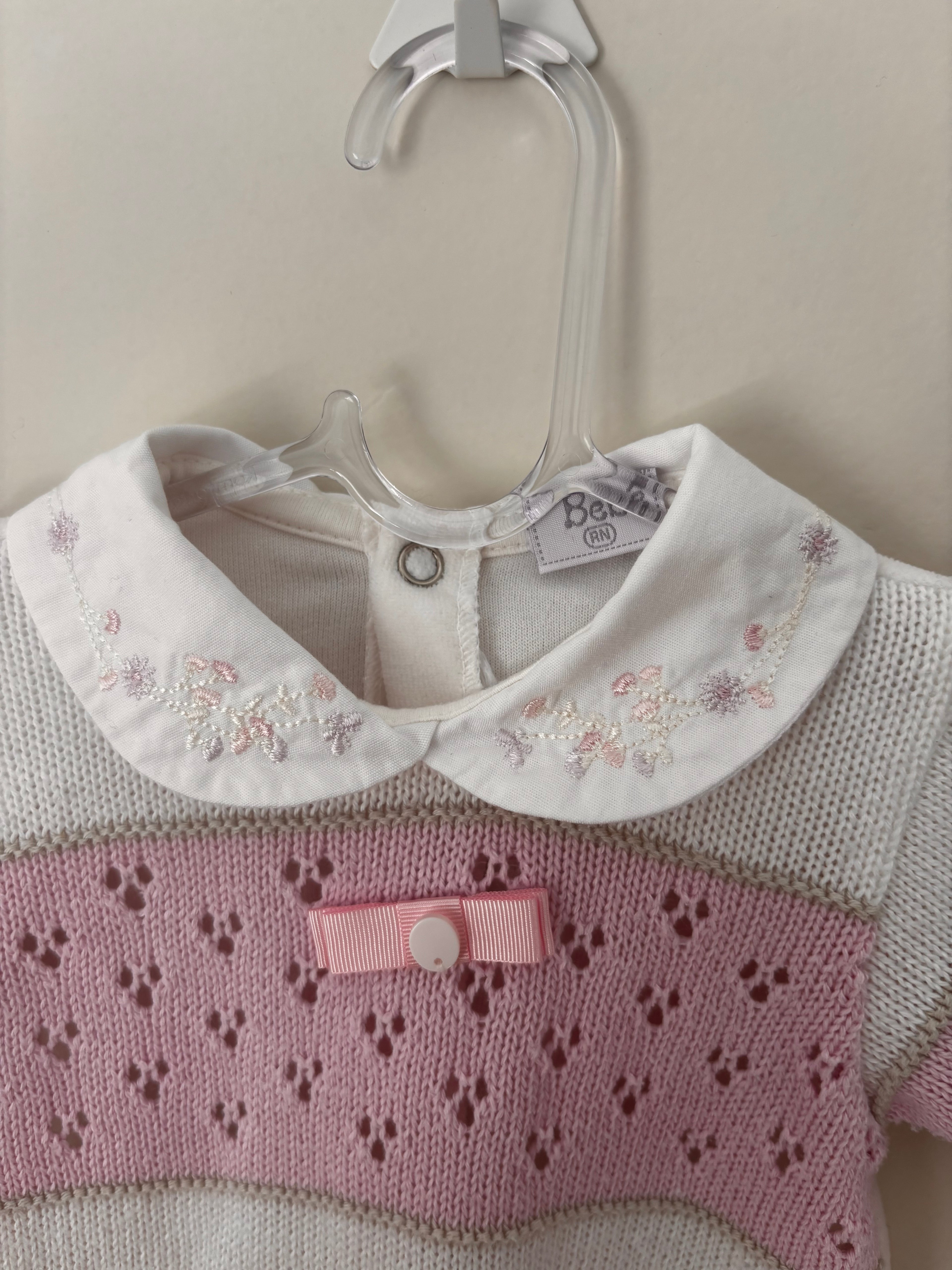 Conjunto Listrado – Rosa (Bebê)