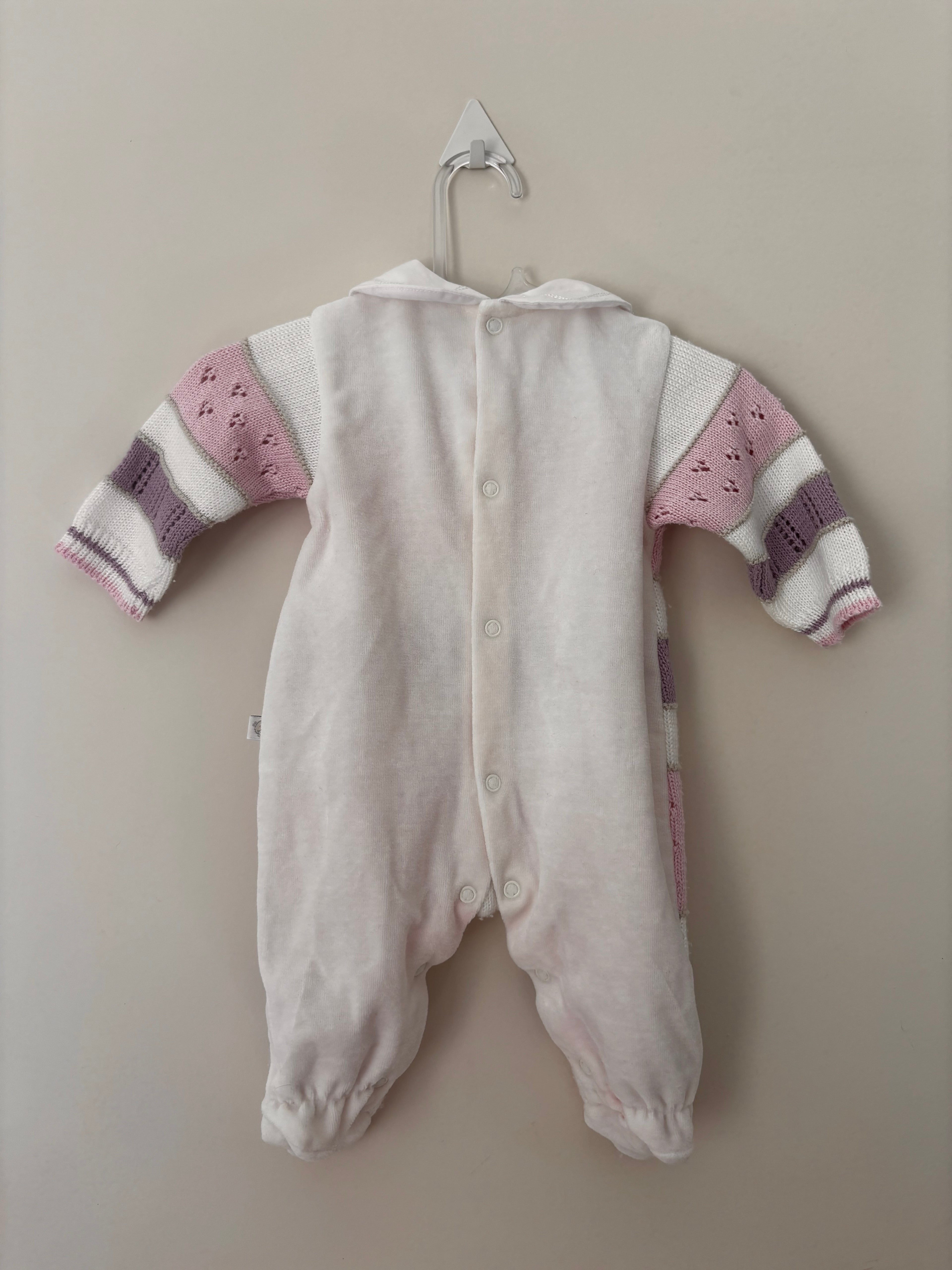 Conjunto Listrado – Rosa (Bebê)