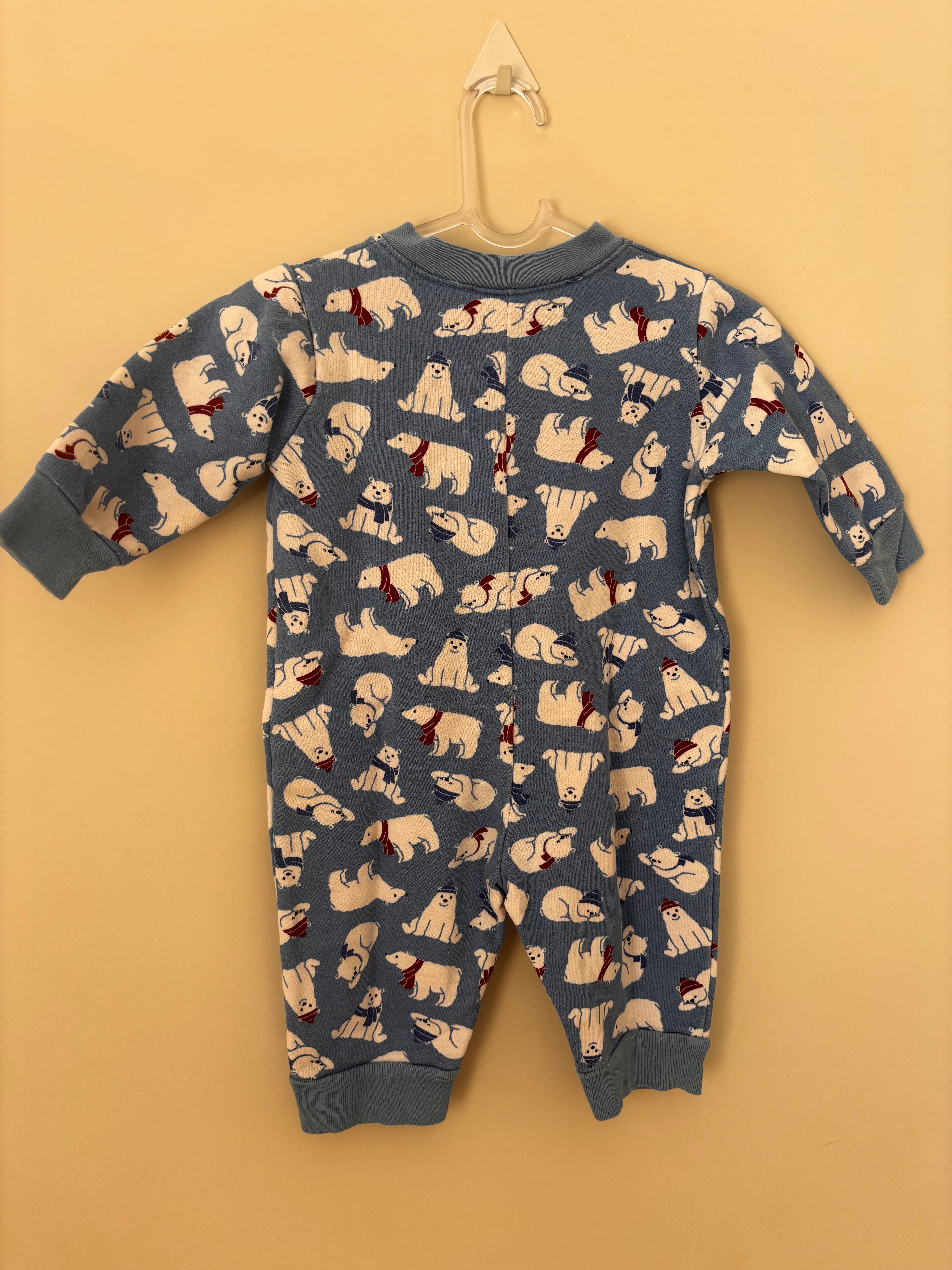 Macacão Pijama Urso Polar – Azul (Bebê)