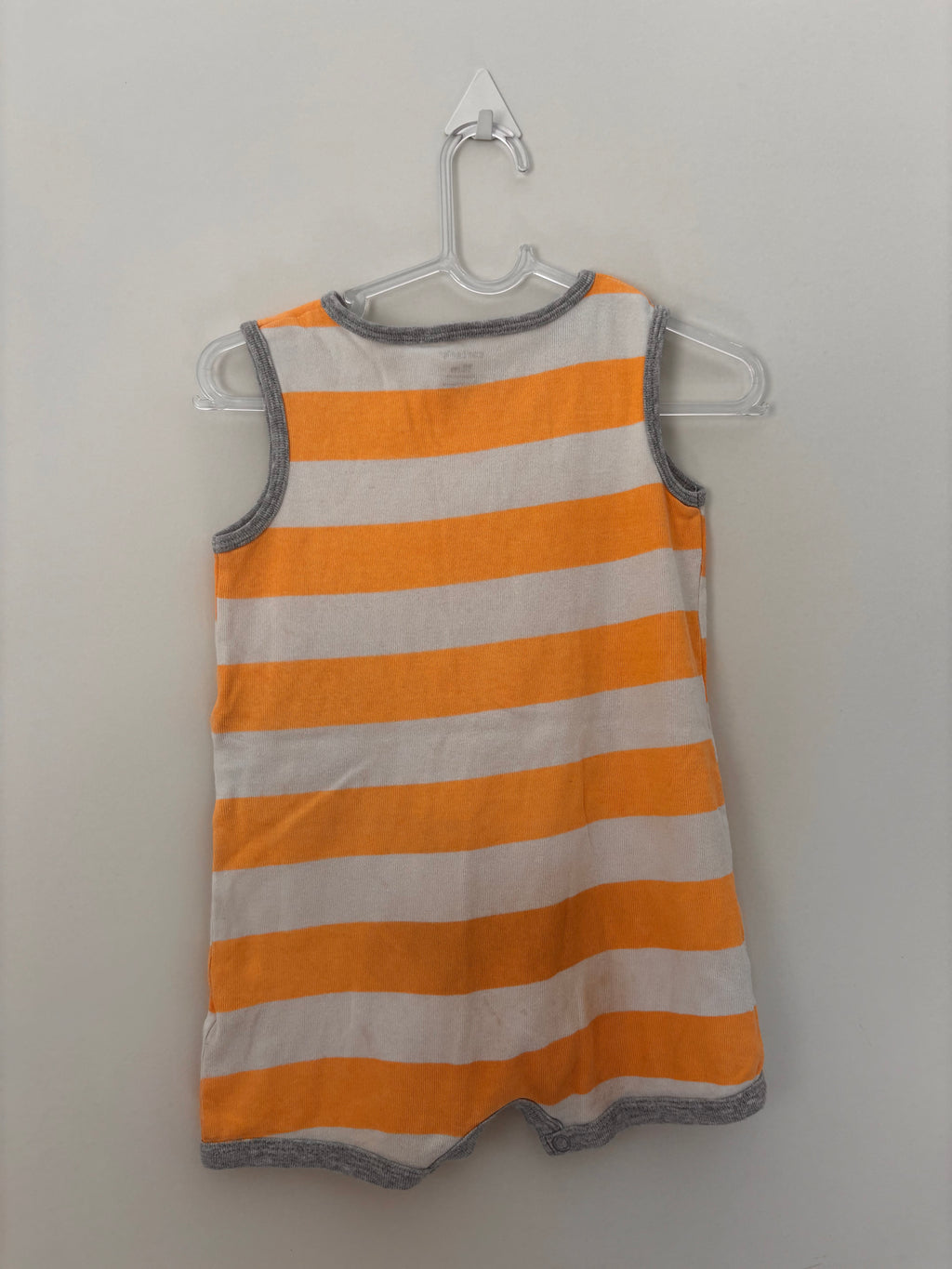 Body Listrado Hipopótamo – Laranja (Bebê)