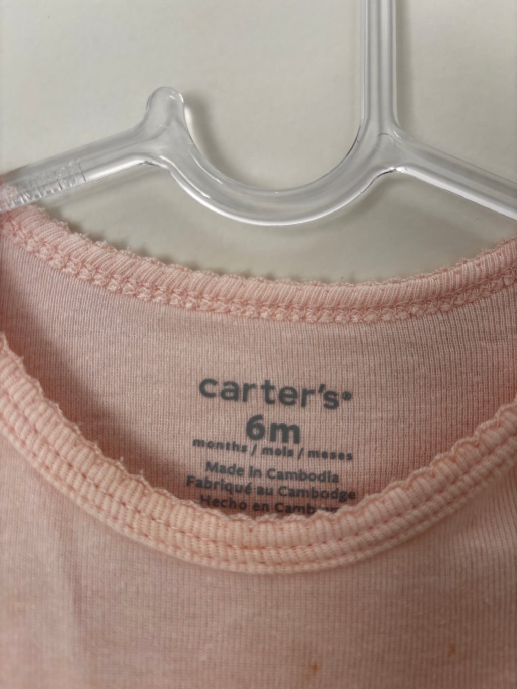 Body – Rosa Clarinho (Bebê, 6m) Carter's