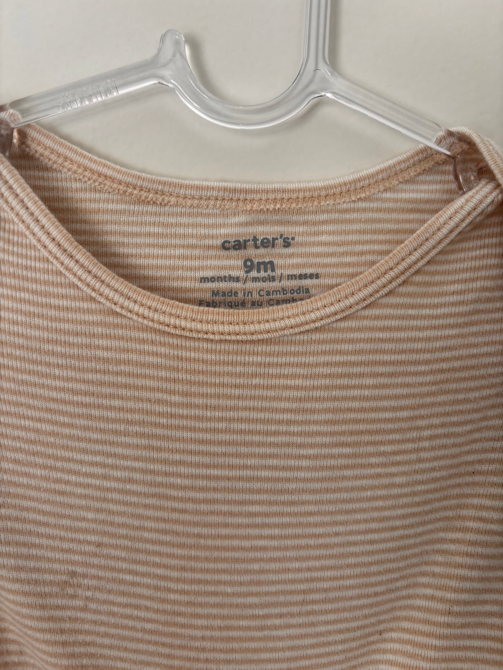 Body Listrado – Nude (Bebê) Carter's