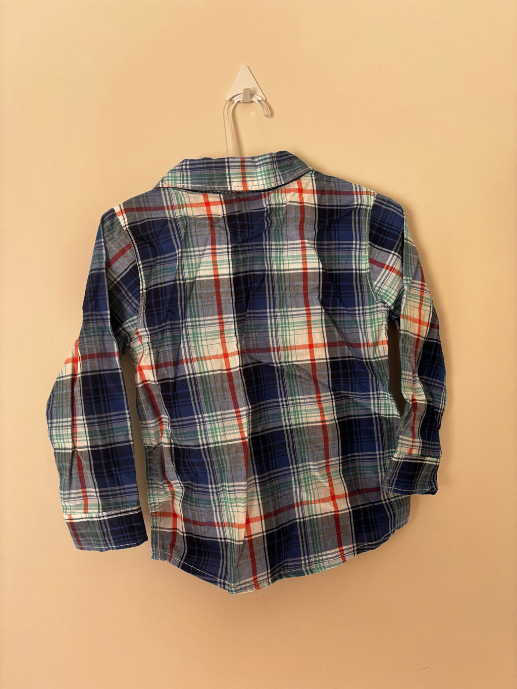 Camisa Xadrez Carter's – Azul (Infantil, 24m)