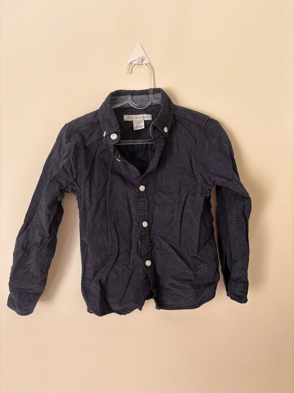Camisa Chambray Primark – Cinza (Infantil)