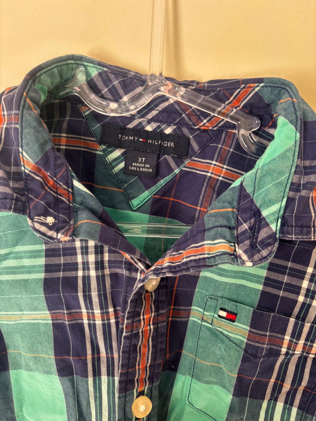 Camisa Xadrez Tommy Hilfiger – Verde (Infantil)