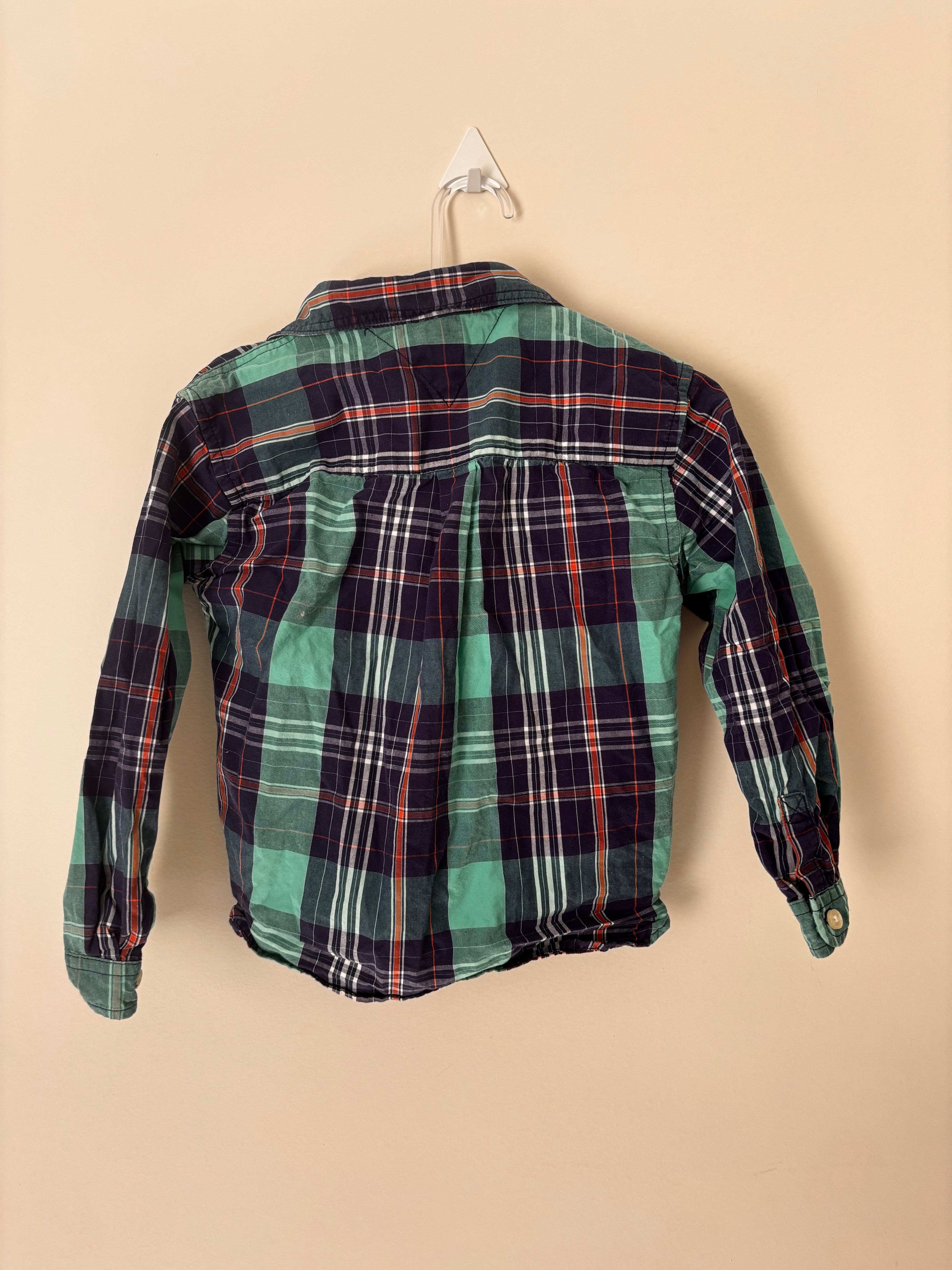 Camisa Xadrez Tommy Hilfiger – Verde (Infantil)