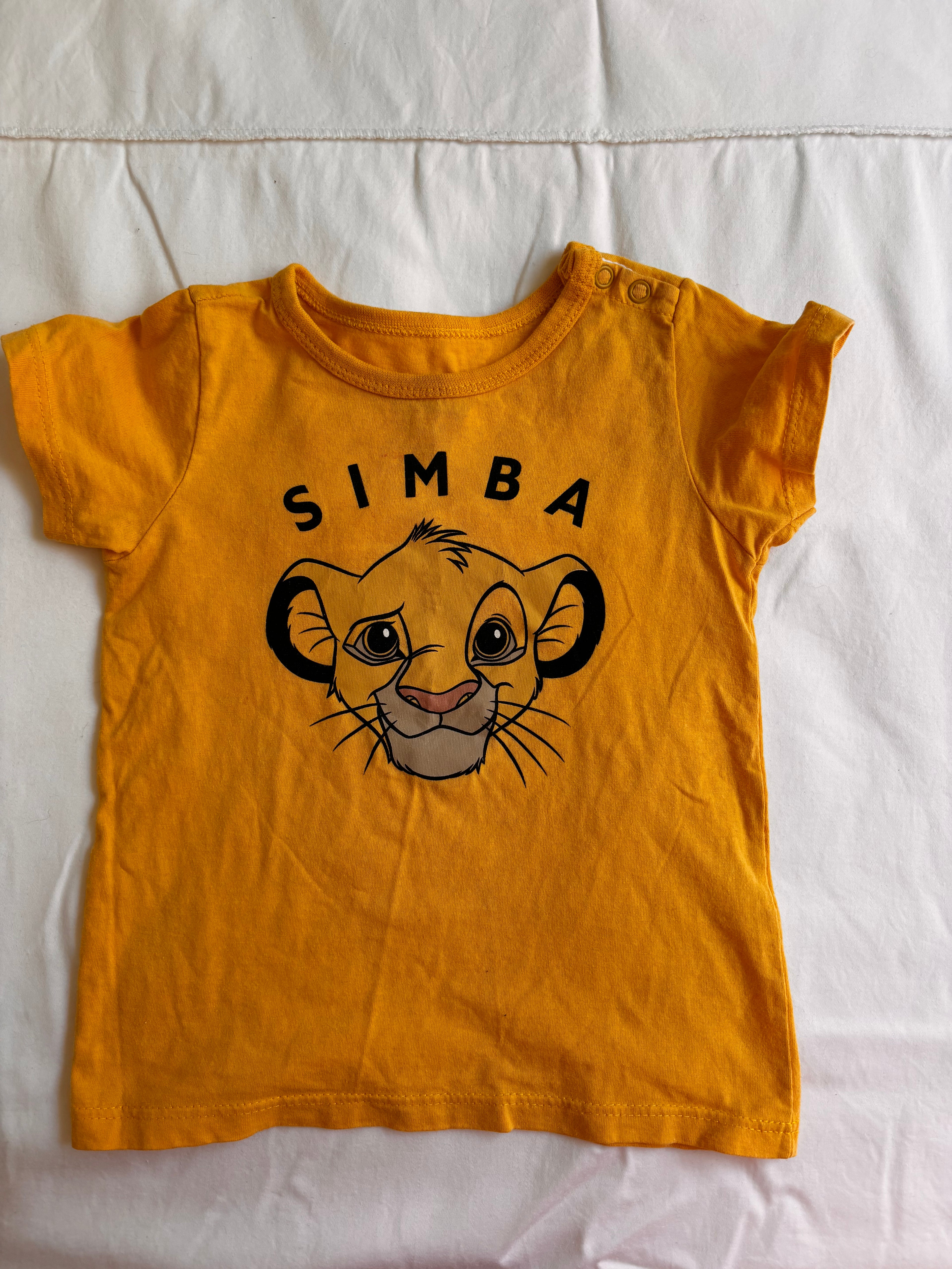 Camiseta Simba Disney – Mostarda (Infantil)