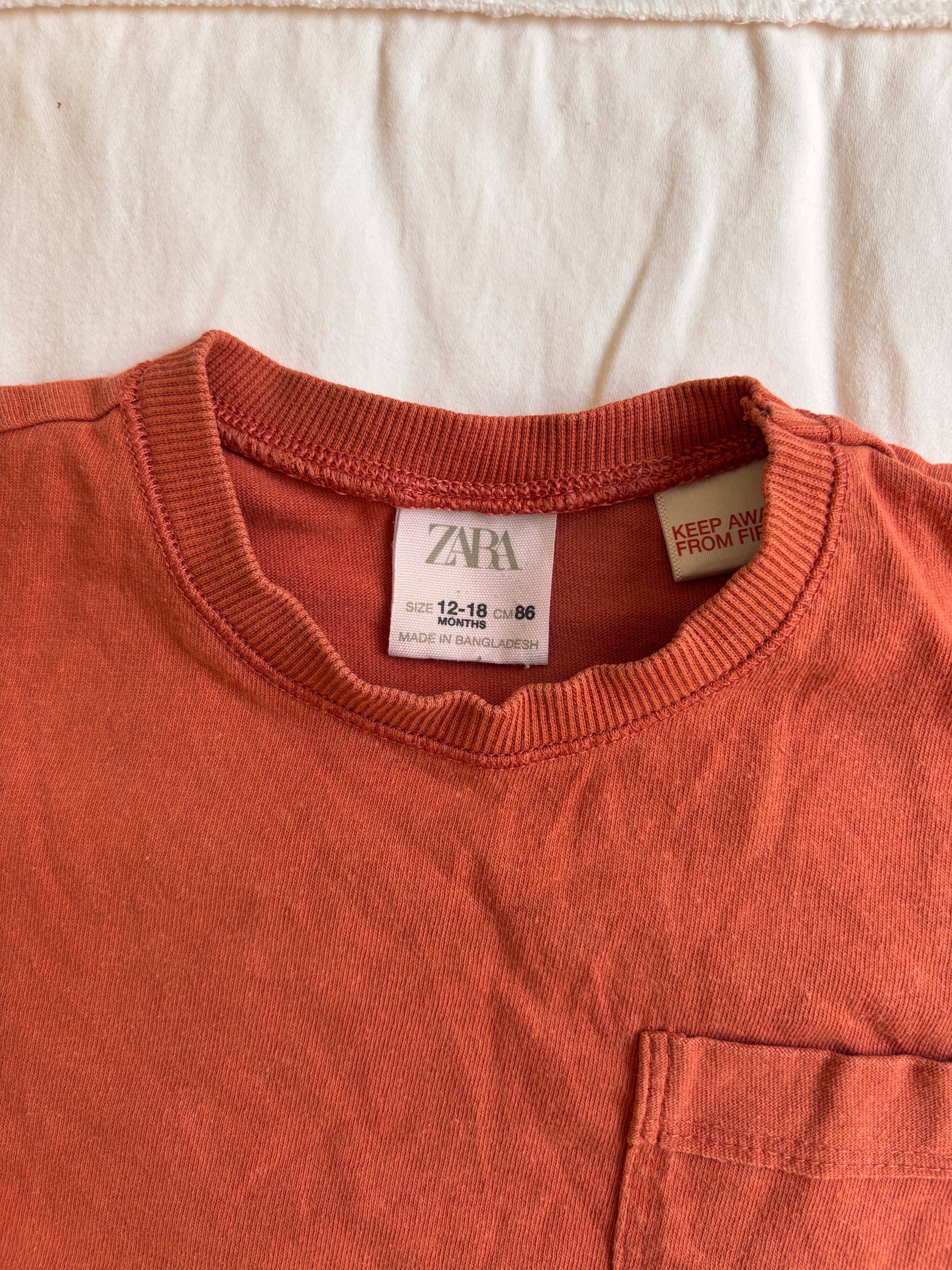 Camiseta Zara – Terracota (Infantil)