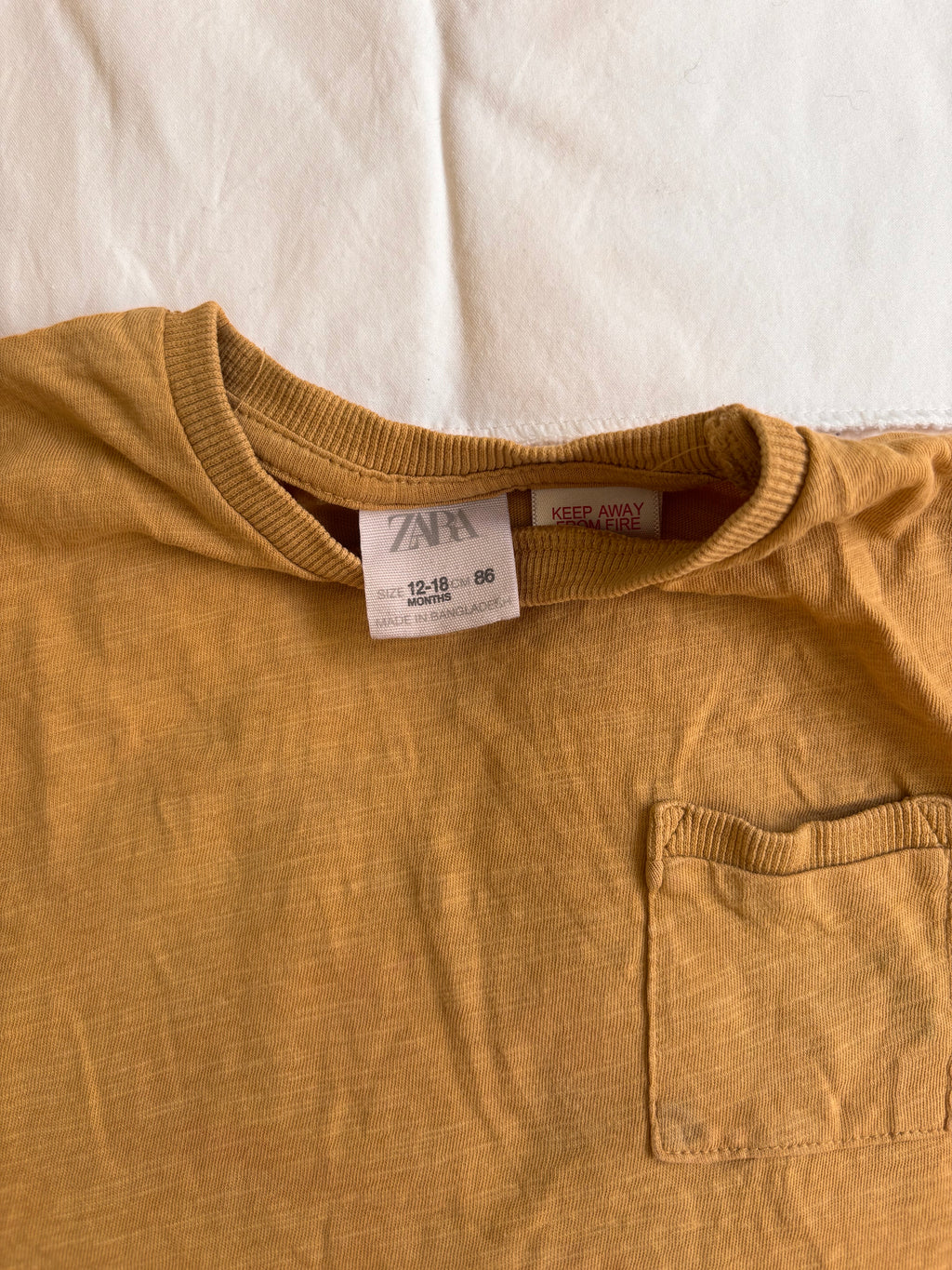 Camisa Zara – Mostarda (Infantil)