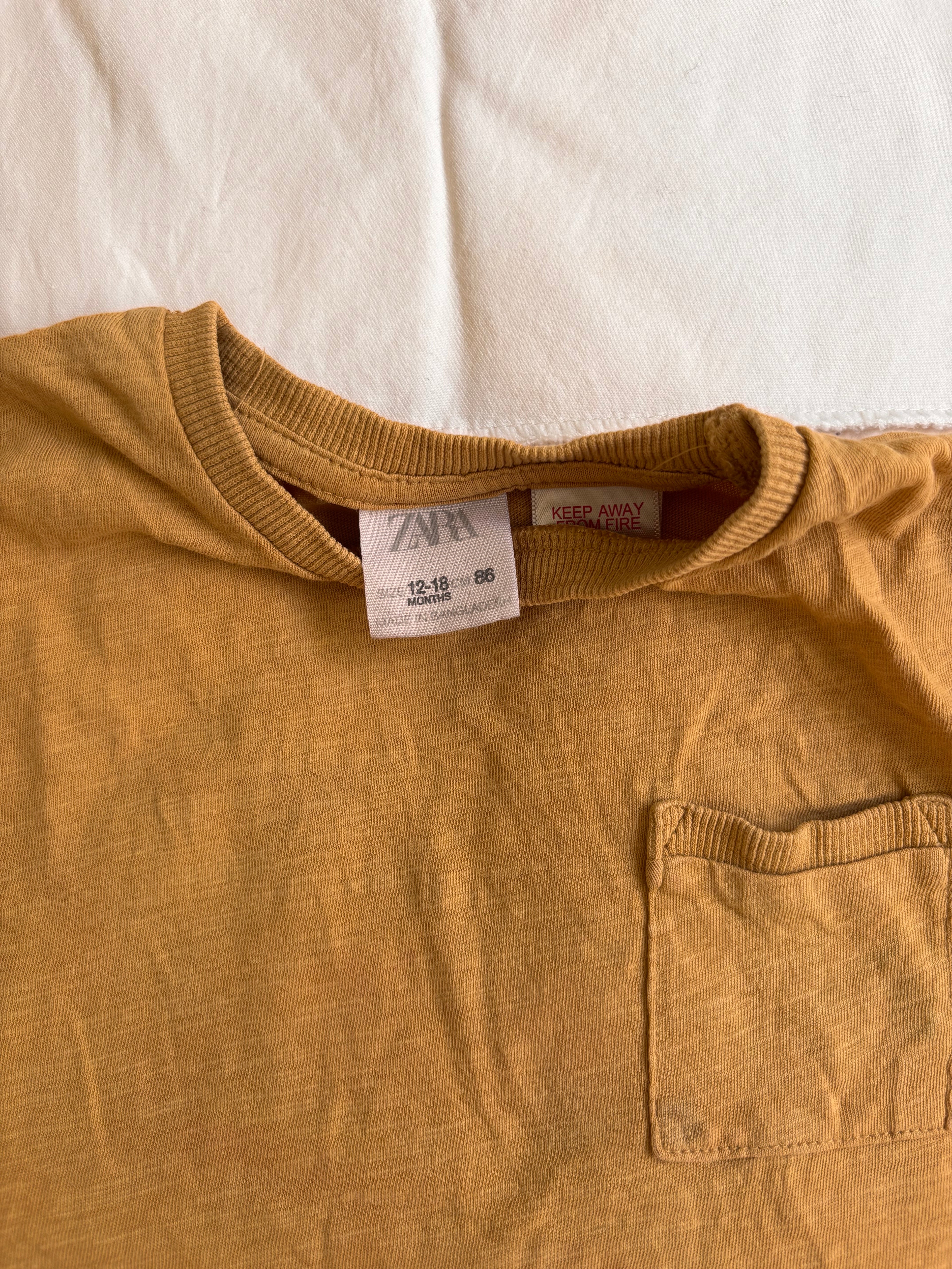Camisa Zara – Mostarda (Infantil)