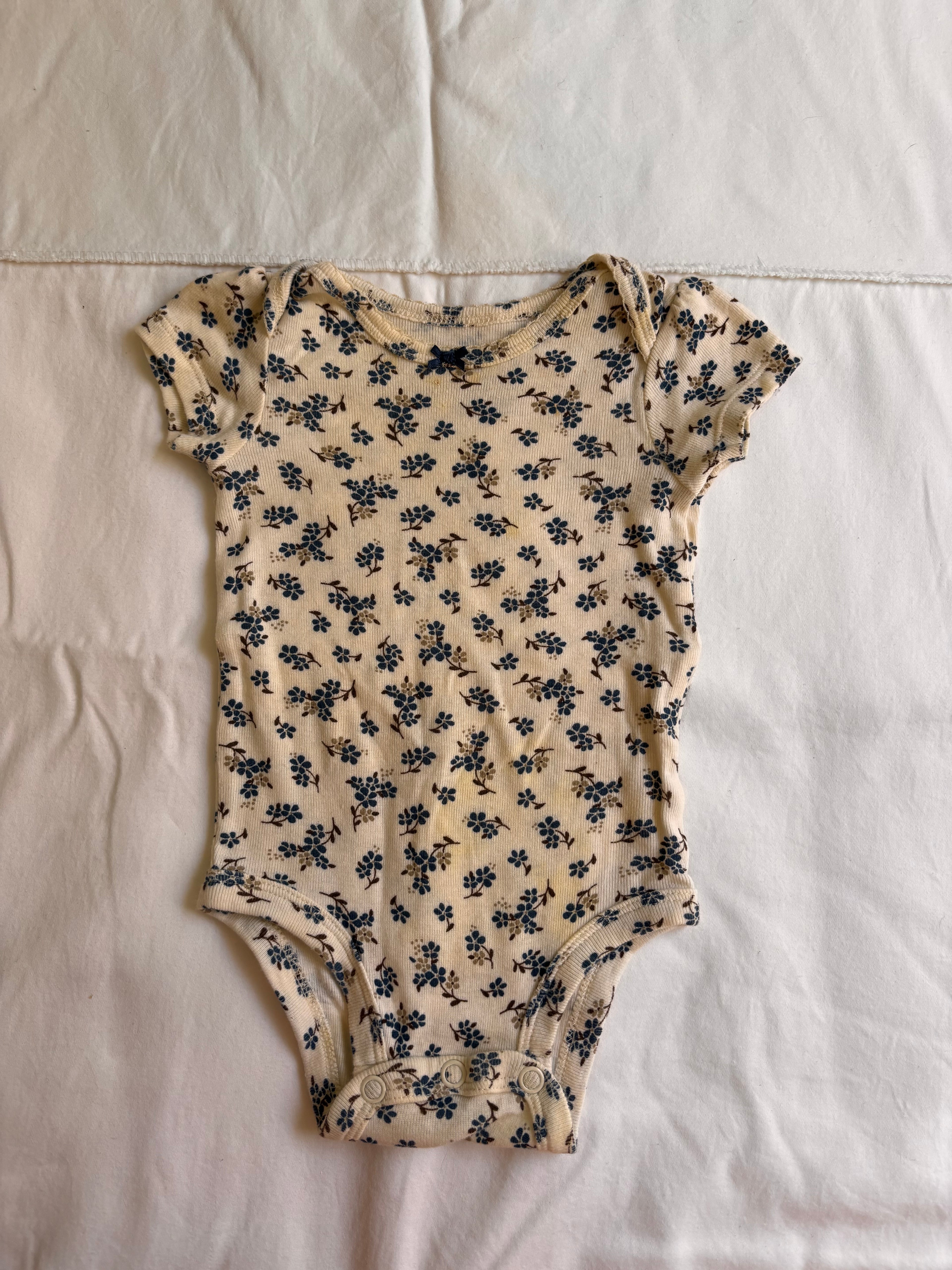 Body Floral – Bege (Bebê)