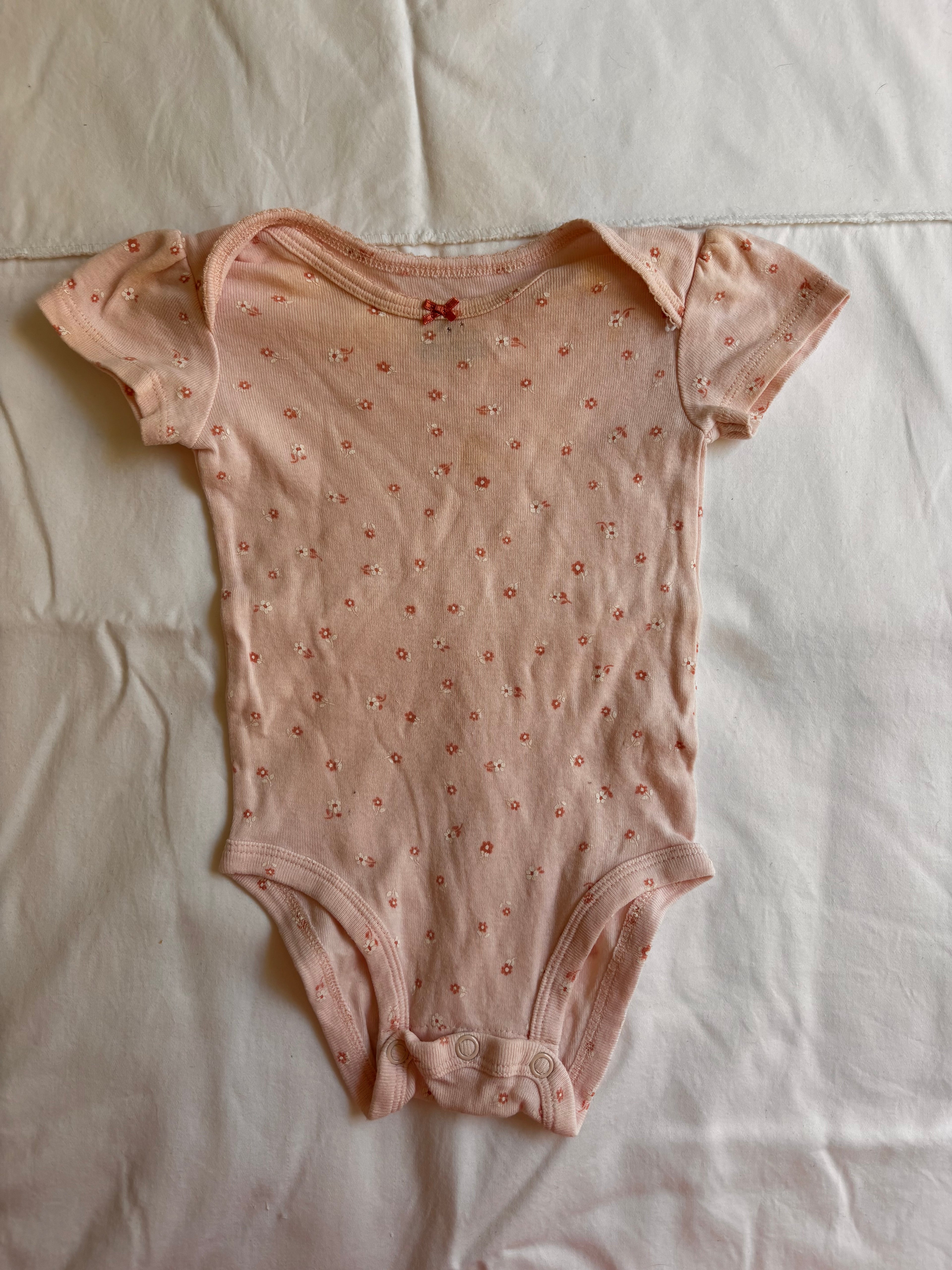 Body Estampa de Florzinhas – Rosa Clarinho (Bebê)