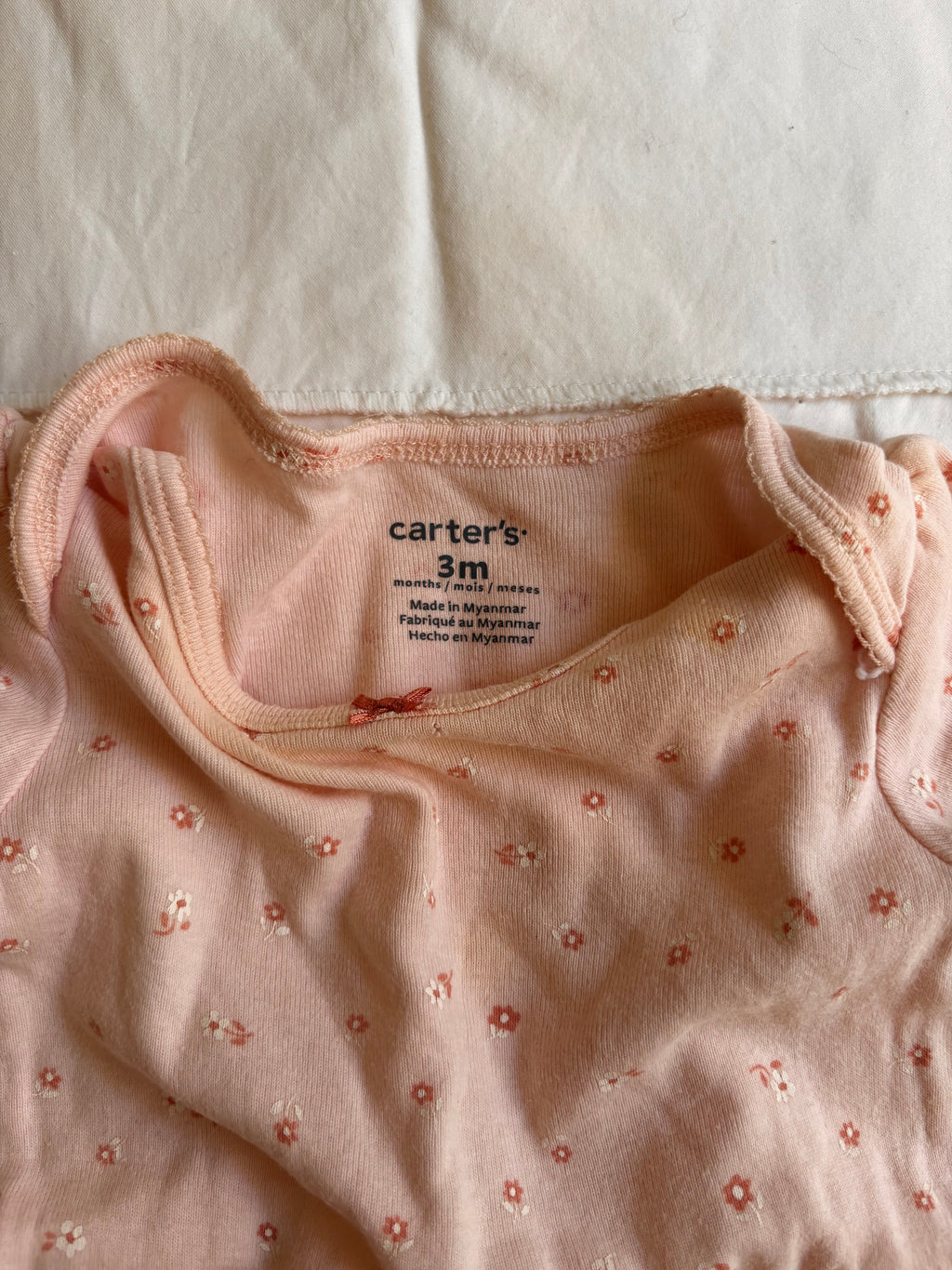 Body Estampa de Florzinhas – Rosa Clarinho (Bebê)