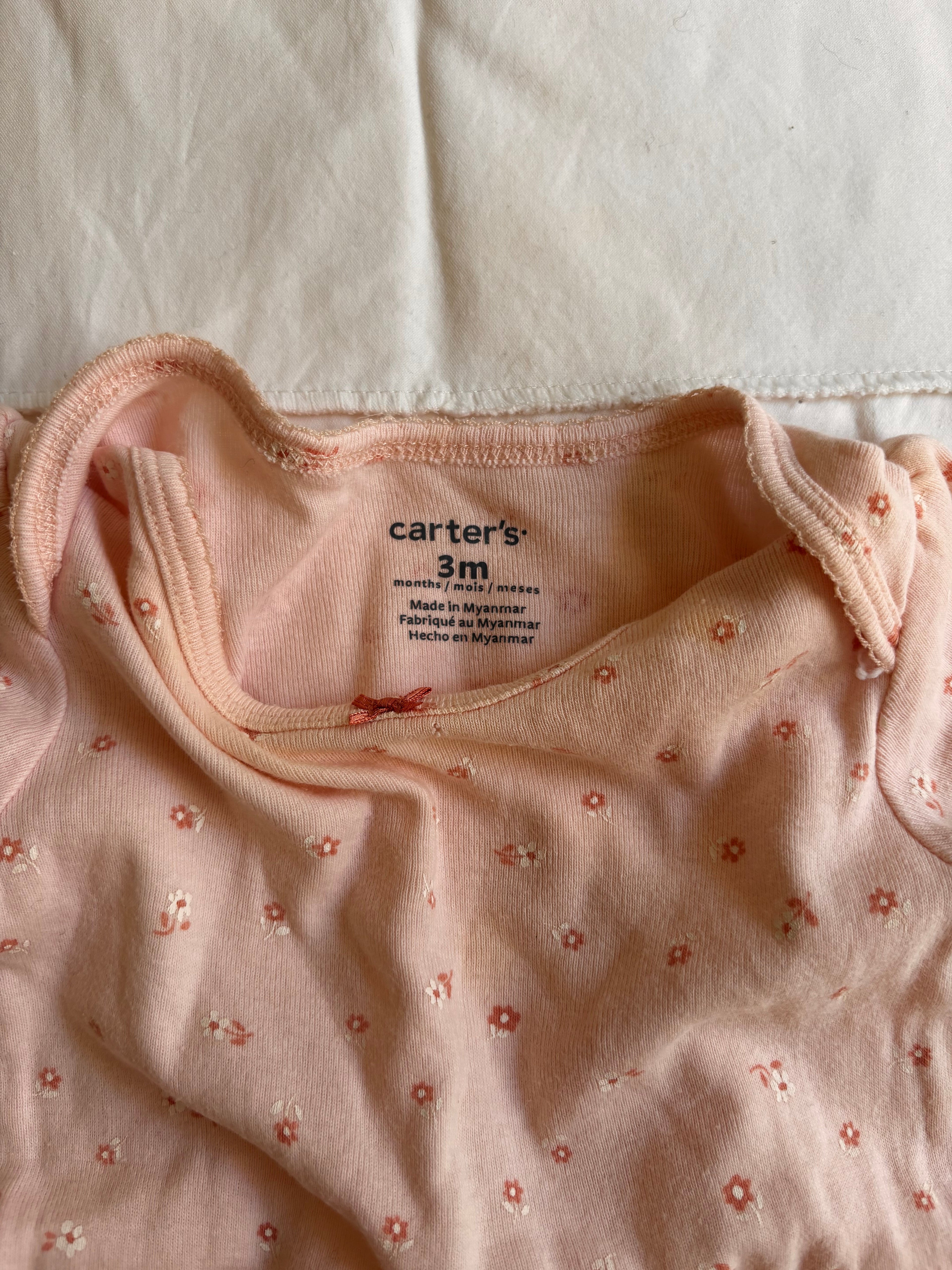 Body Estampa de Florzinhas – Rosa Clarinho (Bebê)