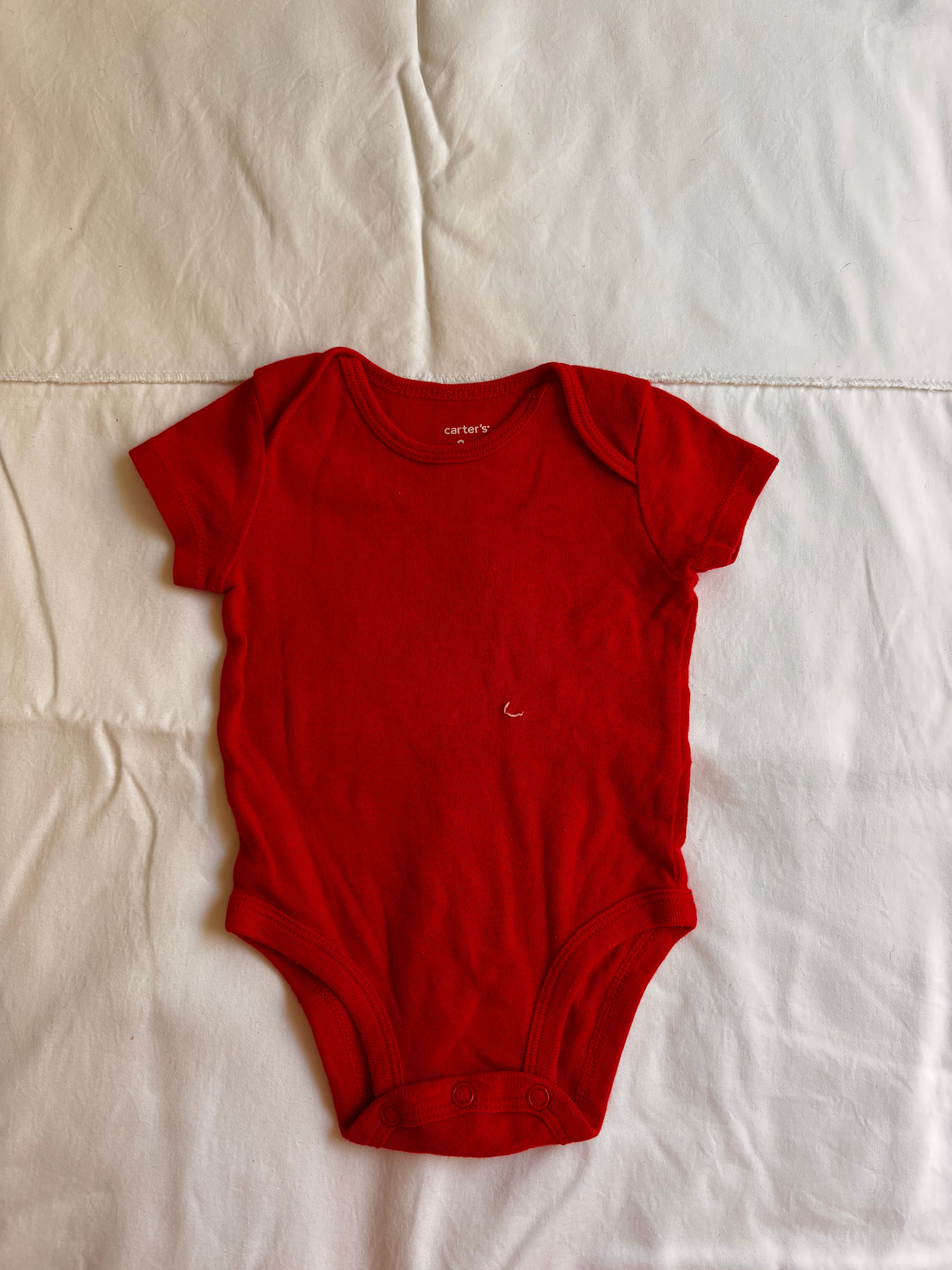 Body Liso – Vermelho (Bebê)