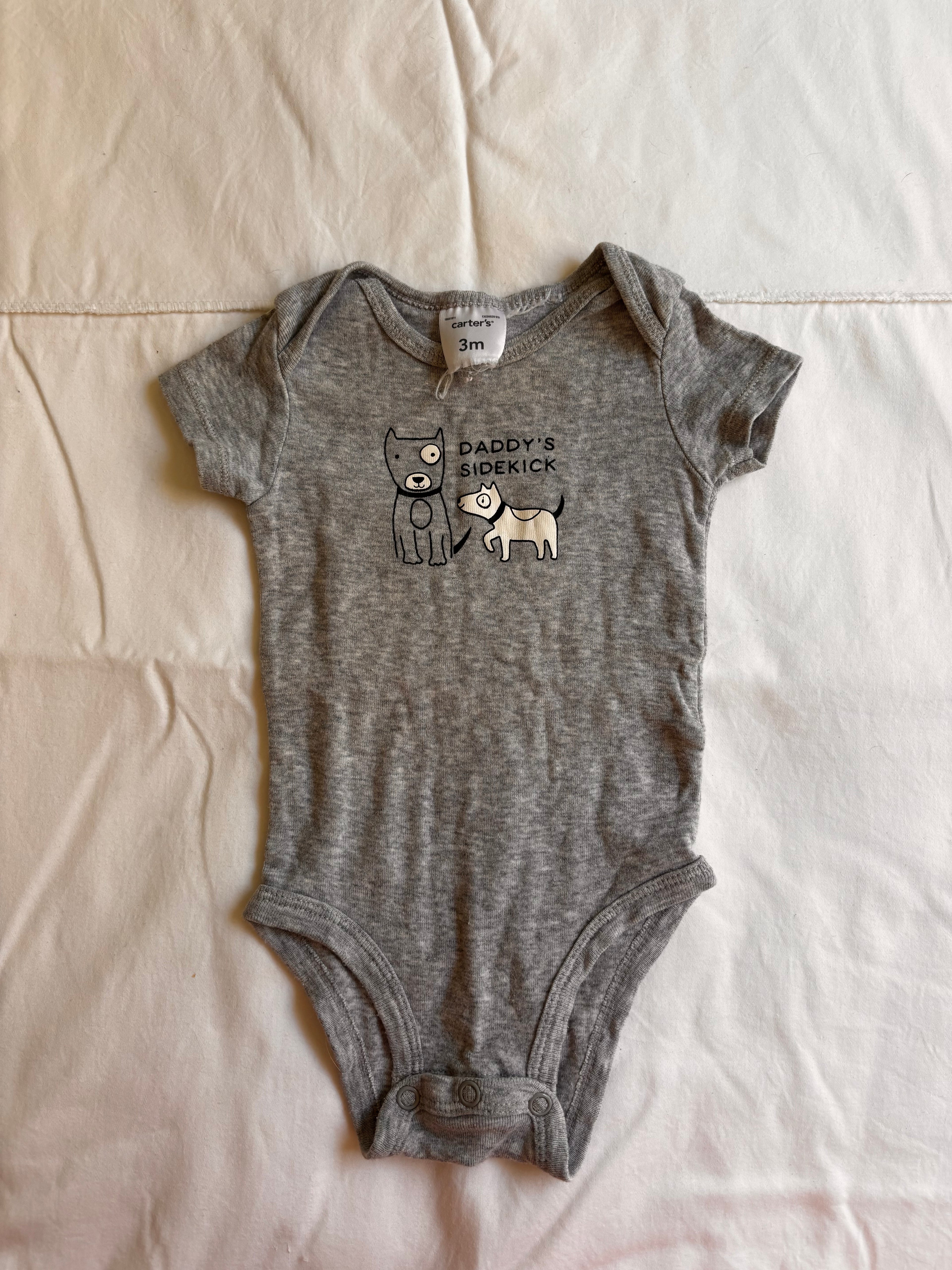 Body Estampado – Cinza (Bebê)