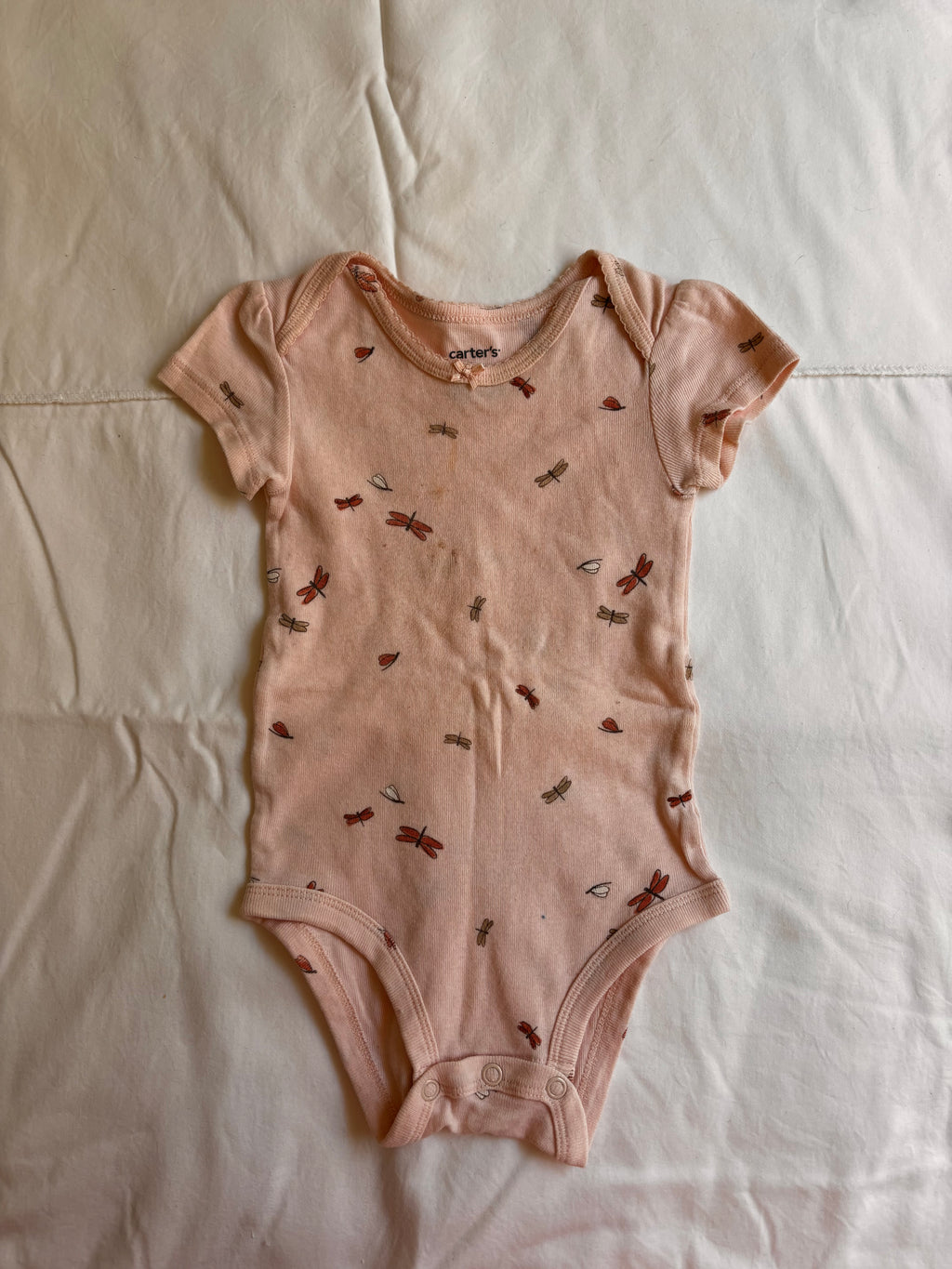 Body Estampa Libélulas – Bege (Bebê)
