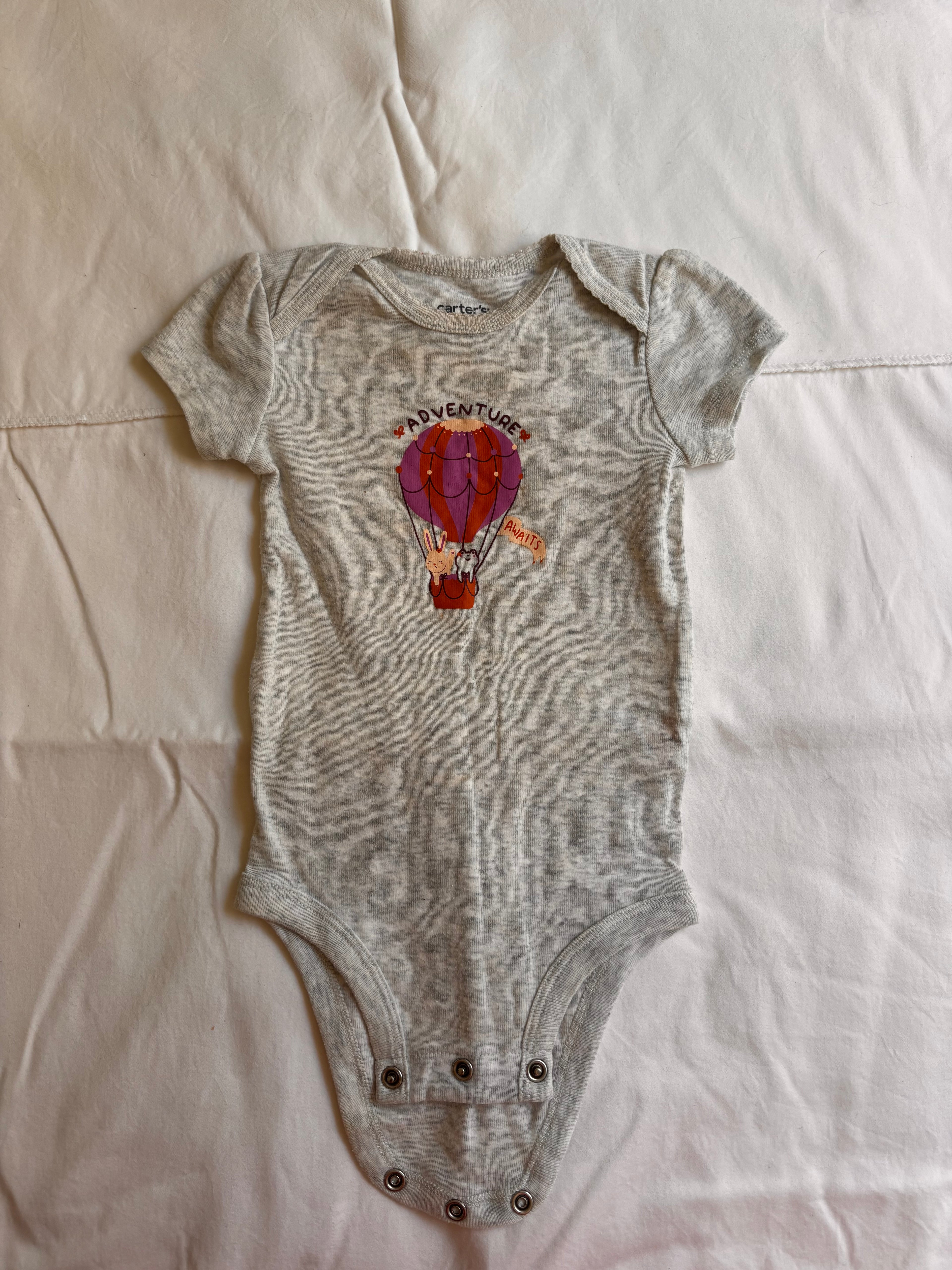 Body Estampa Balão – Cinza (Bebê)