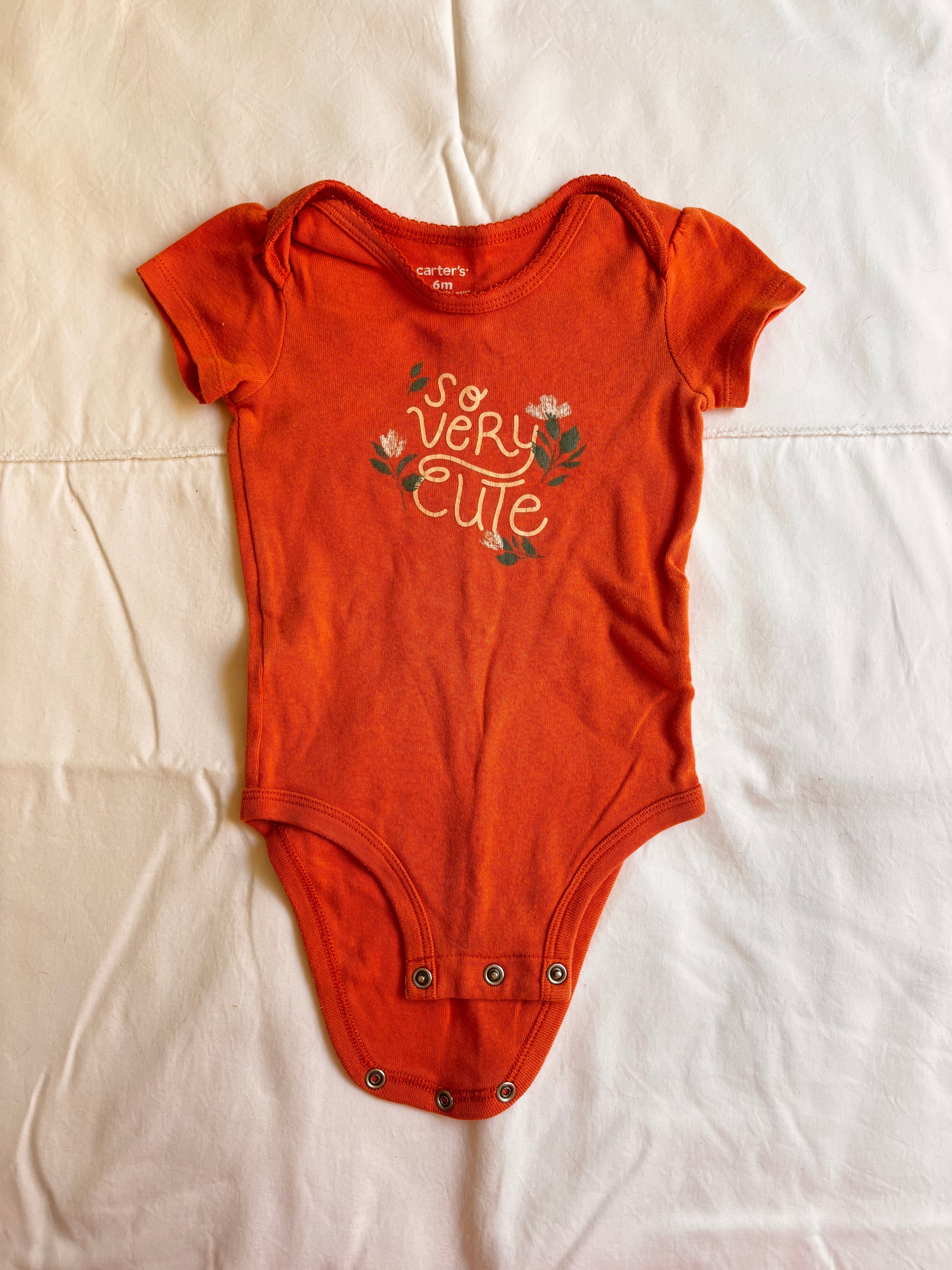 Body Estampado – Laranja (Bebê)