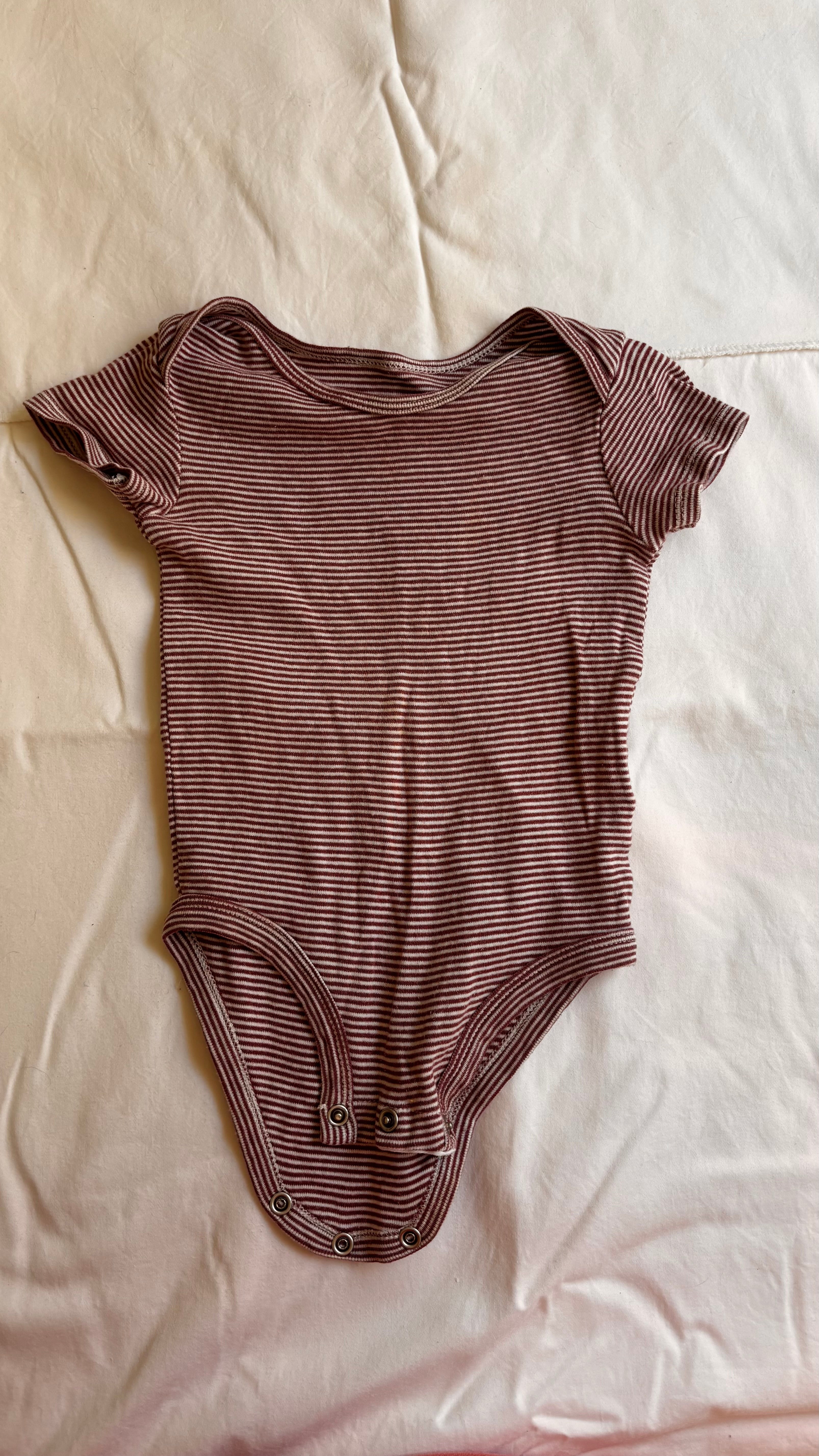 Body Listrado – Malva (Bebê)