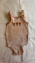 Body Regata Listrado – Branco e Laranja (Bebê)