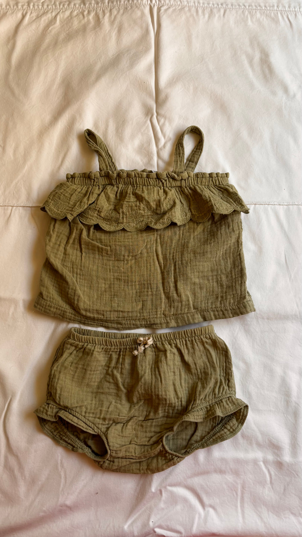 Conjunto Babado – Verde (Infantil)