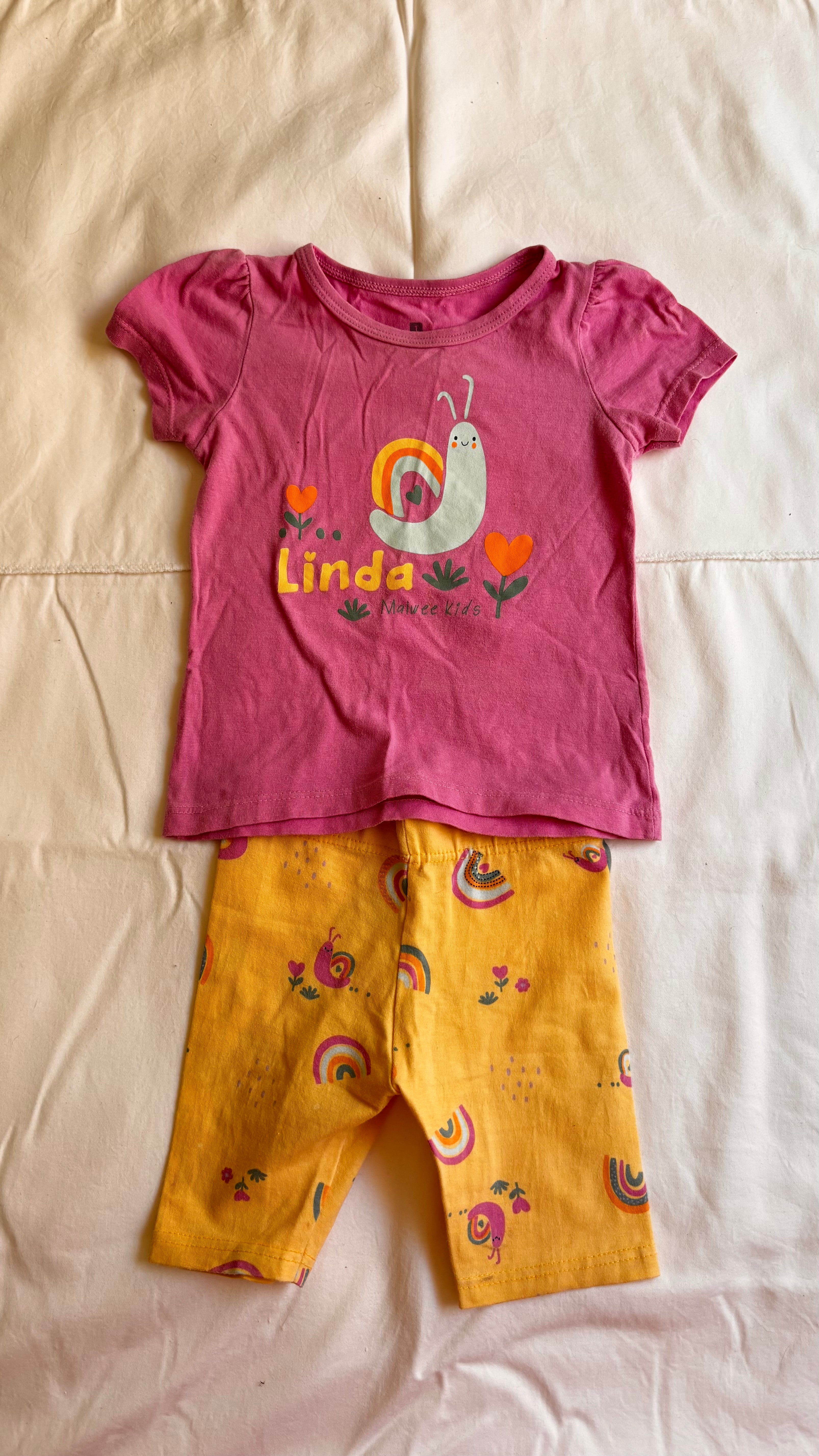 Conjunto Rainbow "Linda" – Rosa (Infantil)
