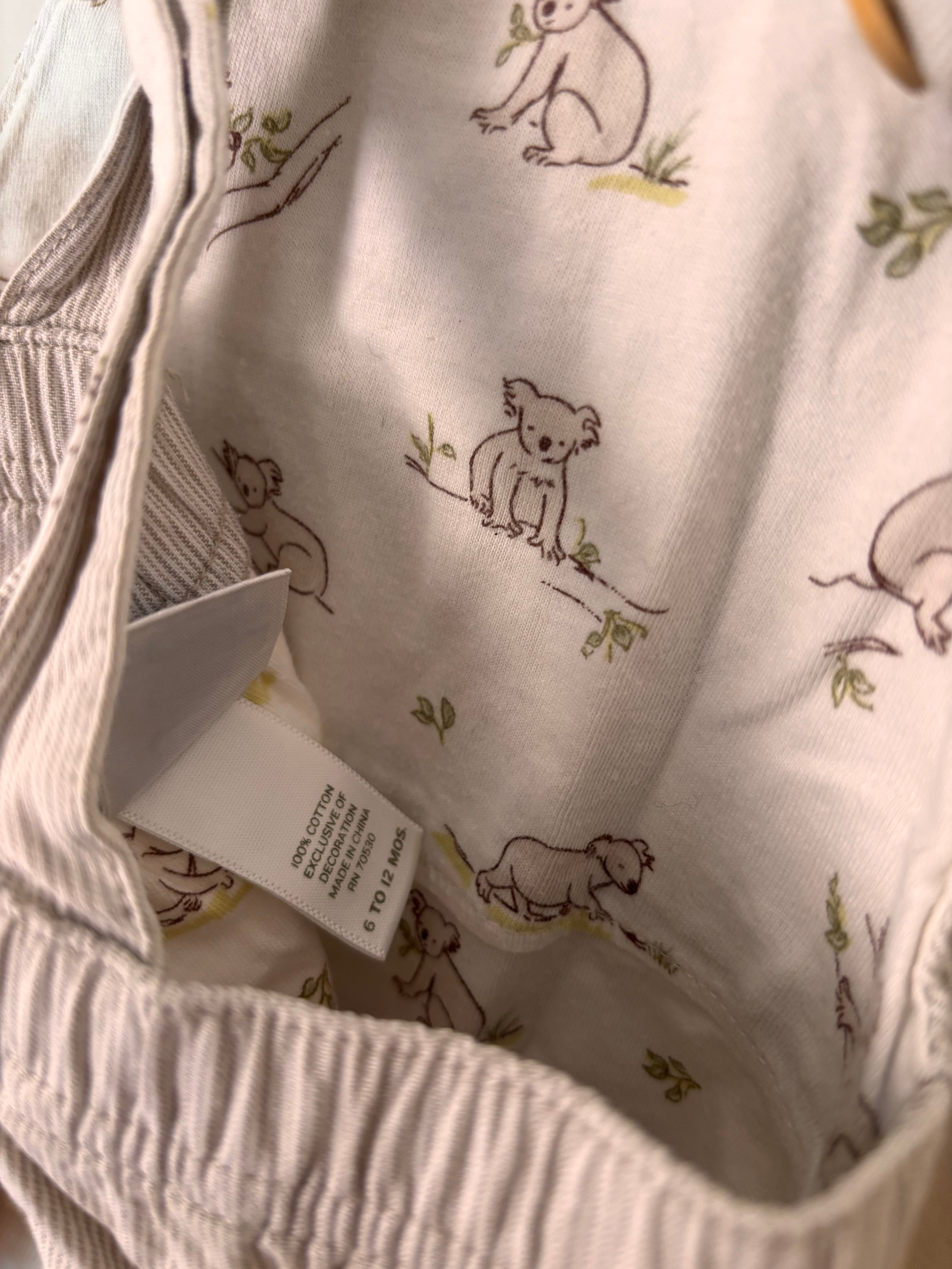 Jardineira Coala – Off-White (Bebê)
