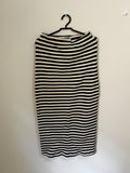 Saia Tubinho Listrada – Preto e Branco (Feminino)