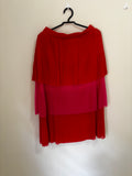 Saia Plissada – Vermelho e Rosa (Feminino)