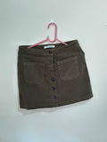 Saia com Botões – Verde Militar (Feminino)
