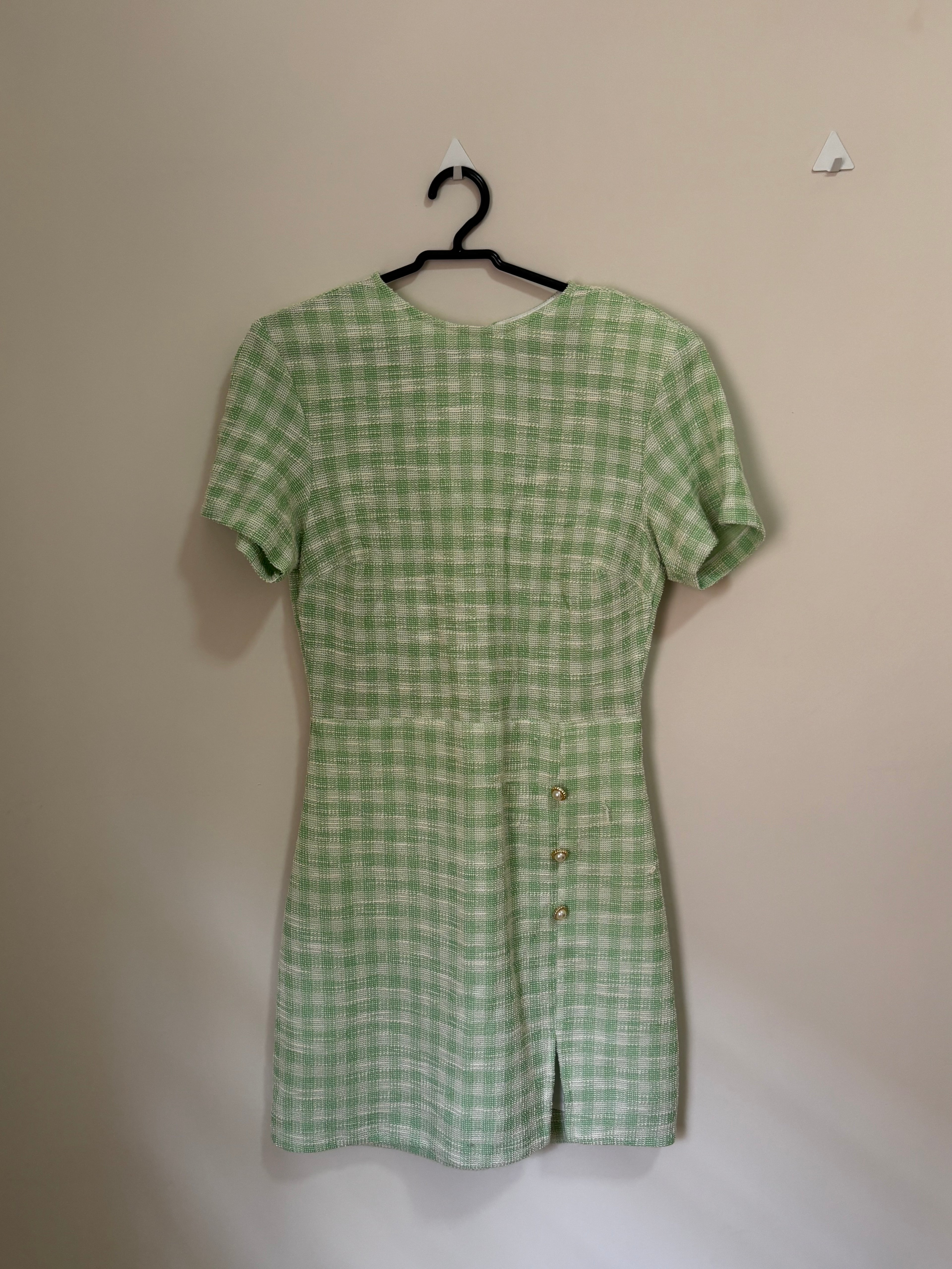 Vestido Xadrez Vichy – Verde (Feminino)