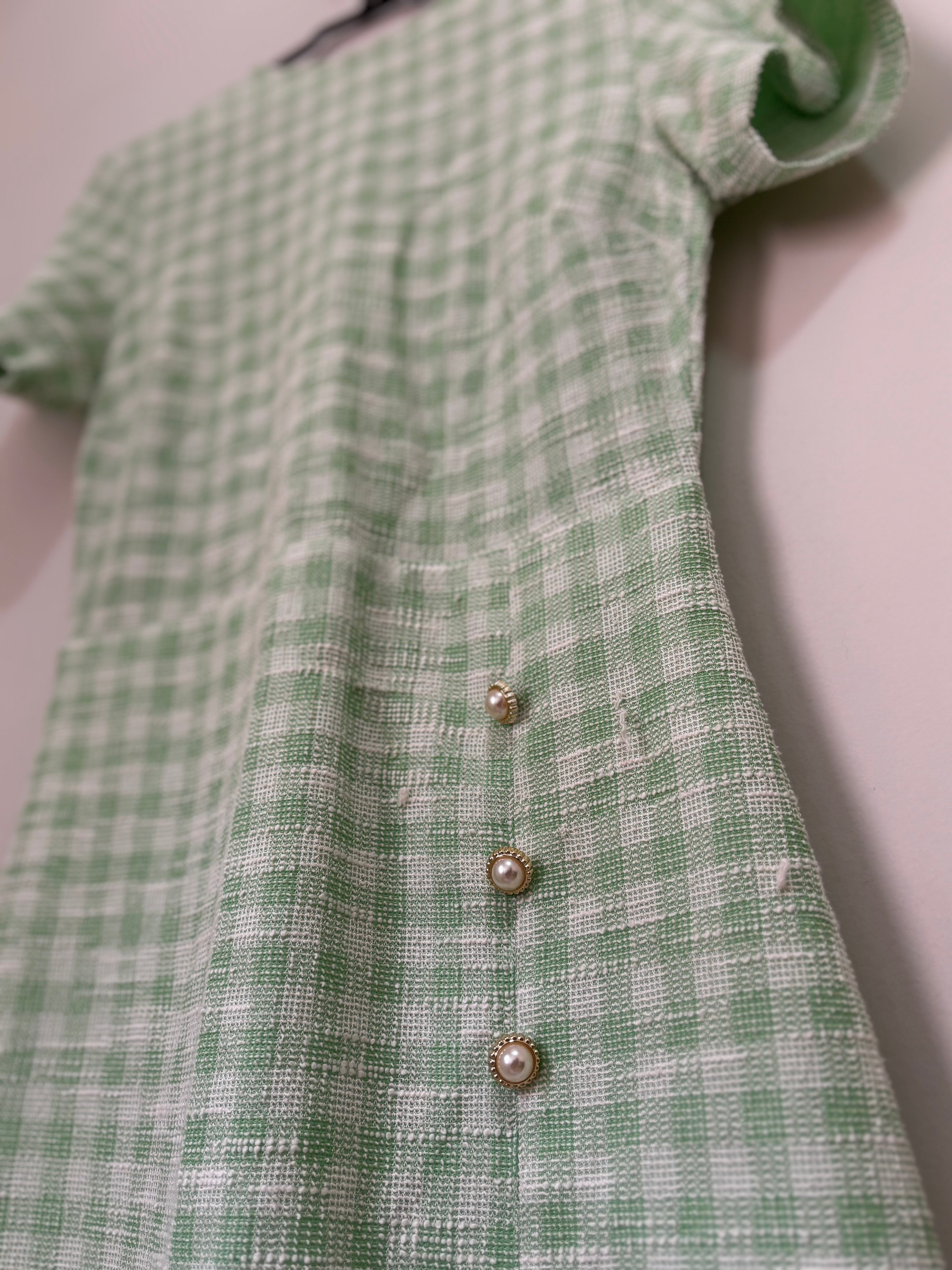 Vestido Xadrez Vichy – Verde (Feminino)