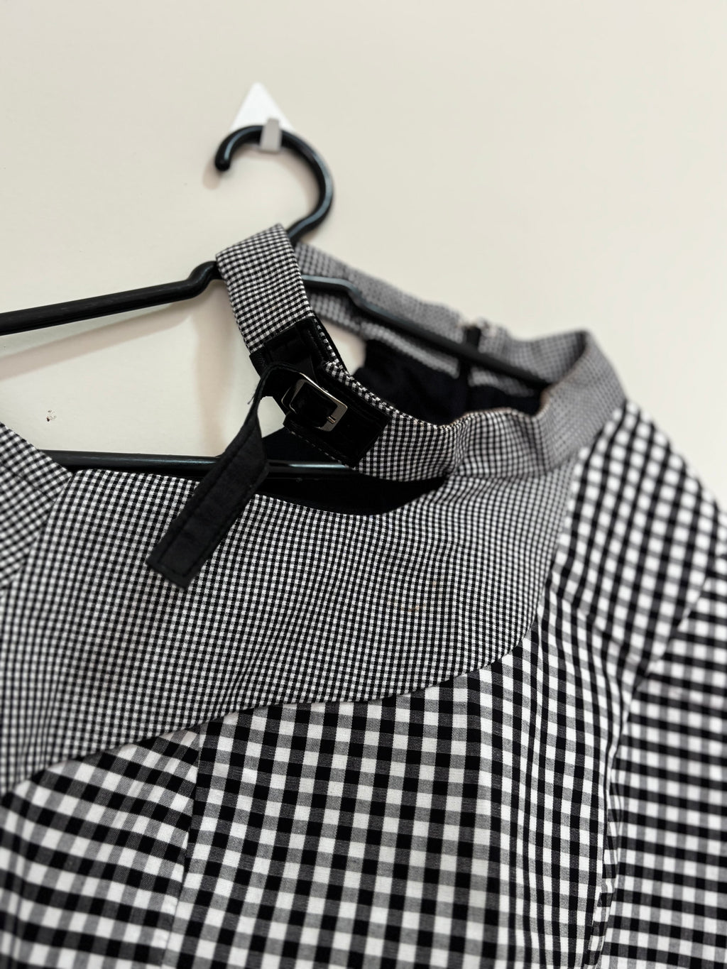Cropped Xadrez Vichy – Preto e Branco (Feminino)