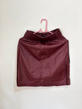 Saia de Courino Rosa Chic – Bordô (Feminino)