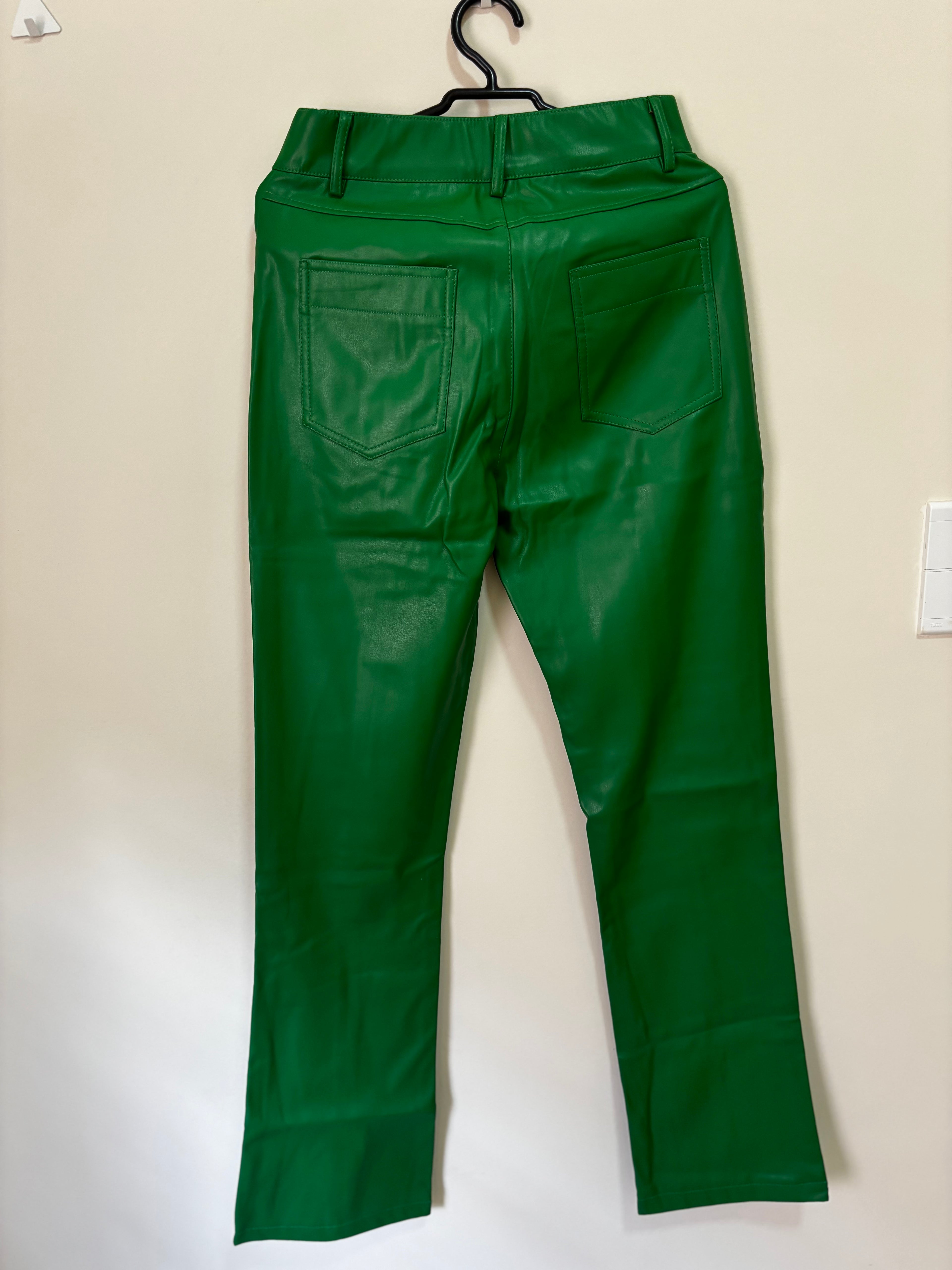Calça de Couro – Verde (Feminino)