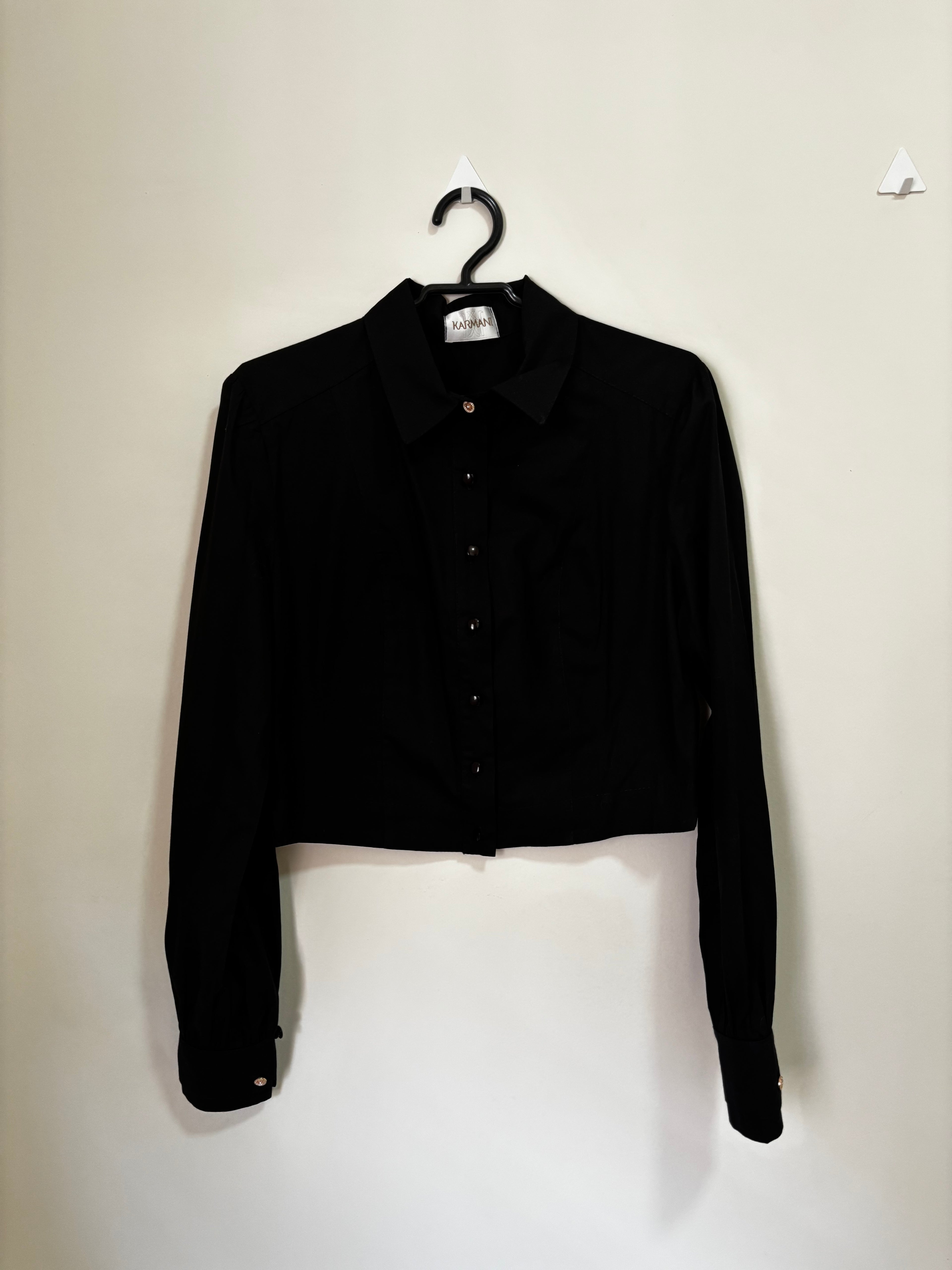 Camisa Cropped Karmani – Preta (Feminino)