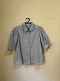 Camisa Gola Babado Mangas Bufantes Its&Co – Azul Claro (Feminino)