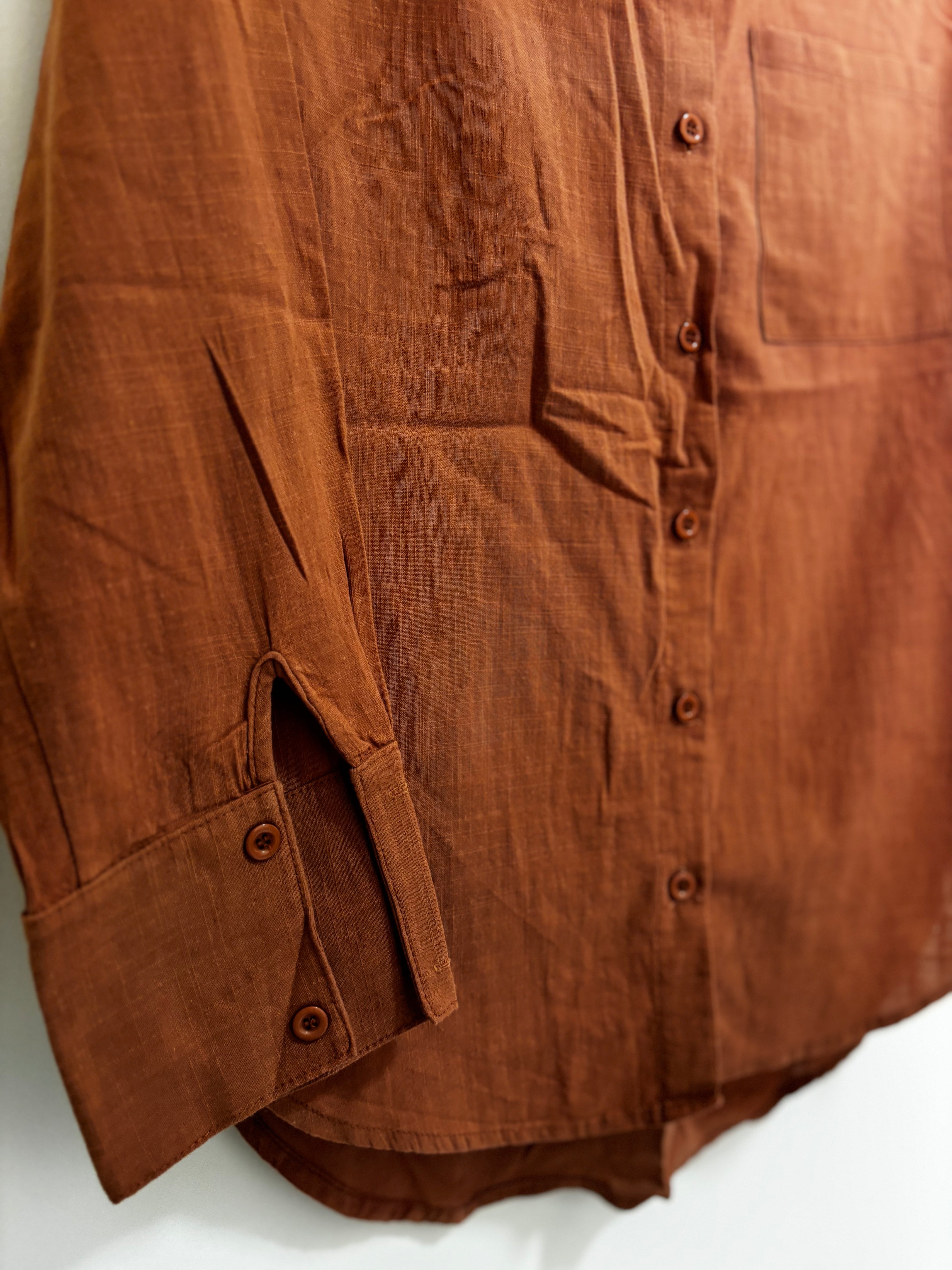 Conjunto Camisa + Shorts Selina Modas – Terracota (Feminino)