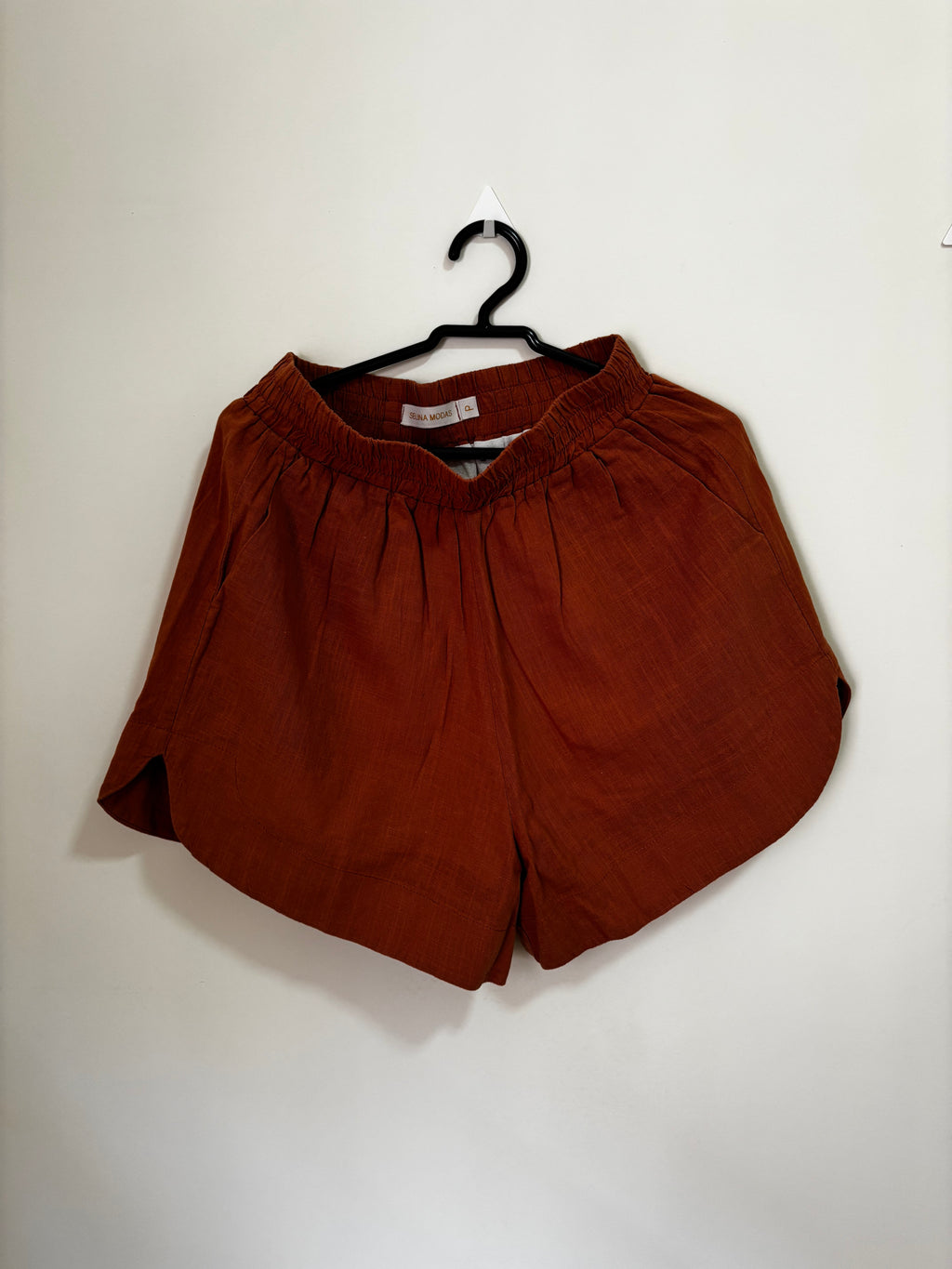 Conjunto Camisa + Shorts Selina Modas – Terracota (Feminino)